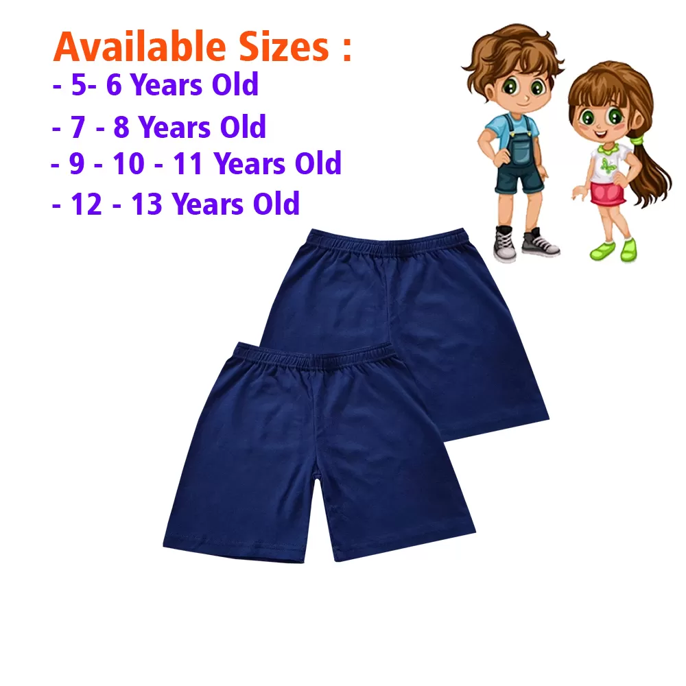 5-6 yrs Unisex Kids Boy & Girl Cotton Short - 2 PACK - image 1