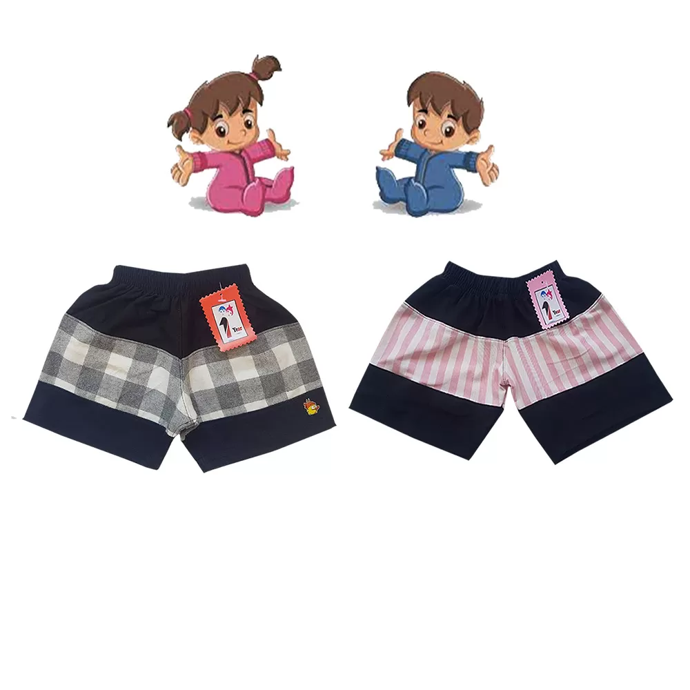 2 yrs Baby Cotton Short Pants  - 2 Pack - image 1