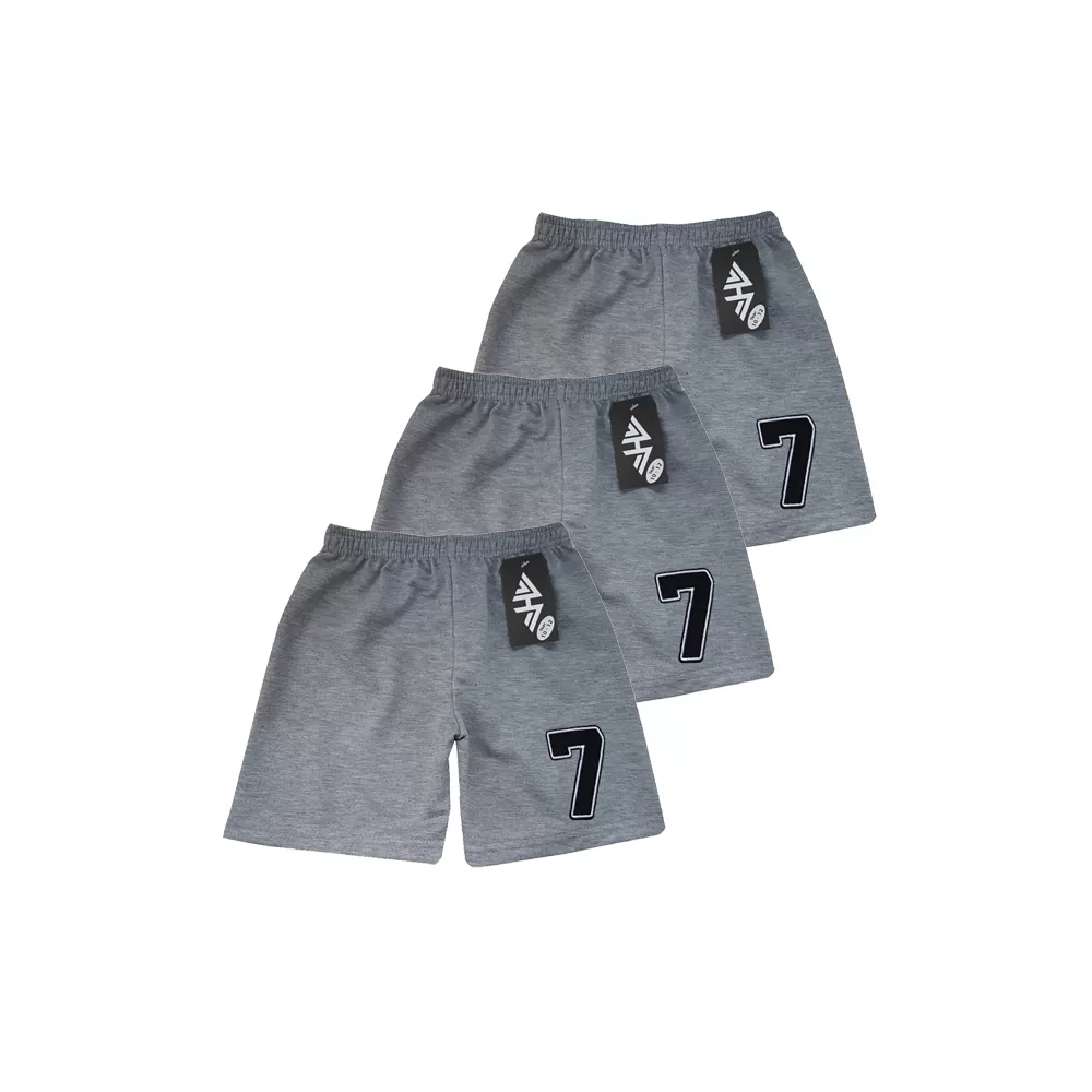 10-12years Kids Boy Short Pure Cotton - Light Grey