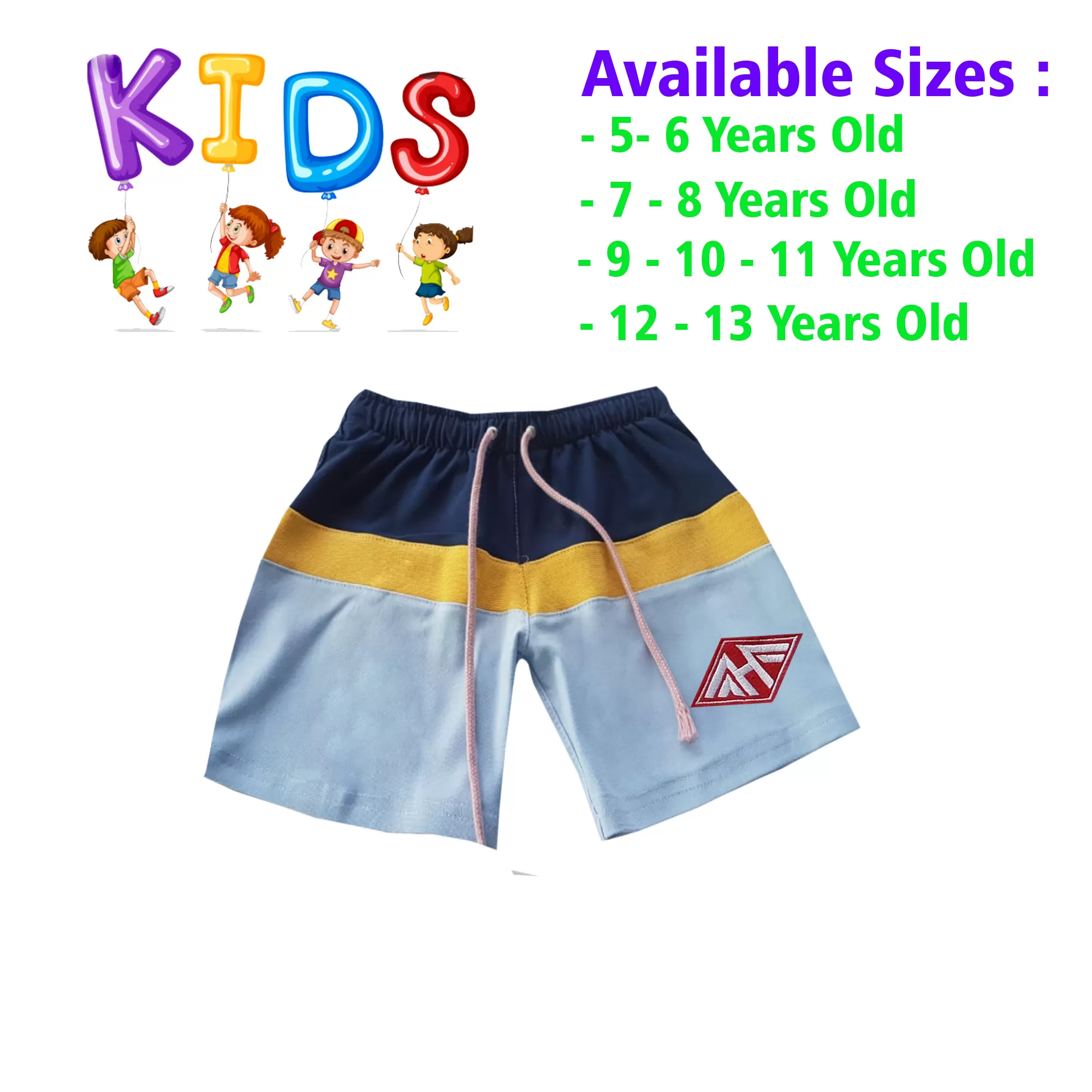 10-11 yrs Unisex Kids Boy & Girl Cotton Short  - image 1