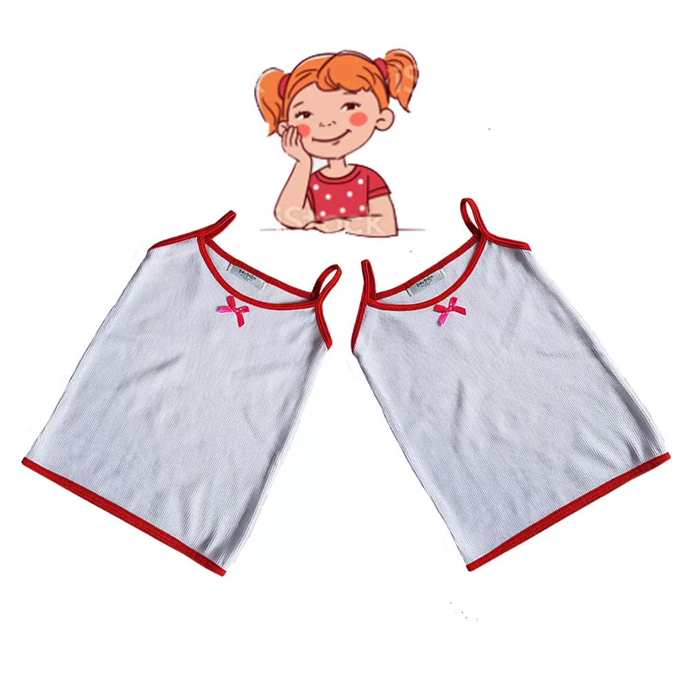 4-5 yrs Kids Girl Cotton Vest Top For Size 4