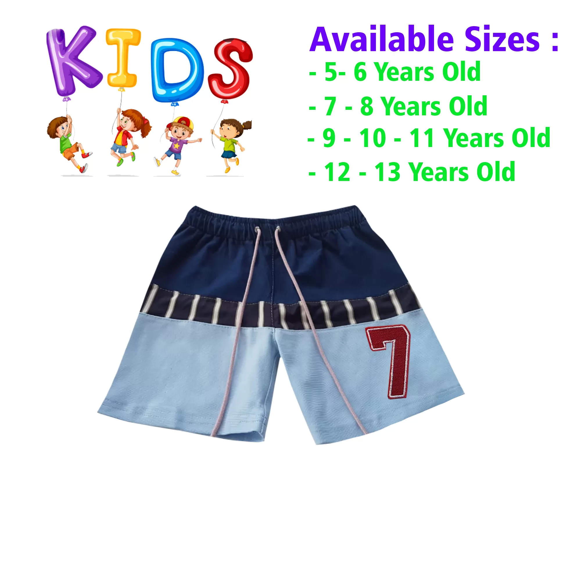 12-13 yrs Unisex Kids Boy & Girl Cotton Short - - image 1