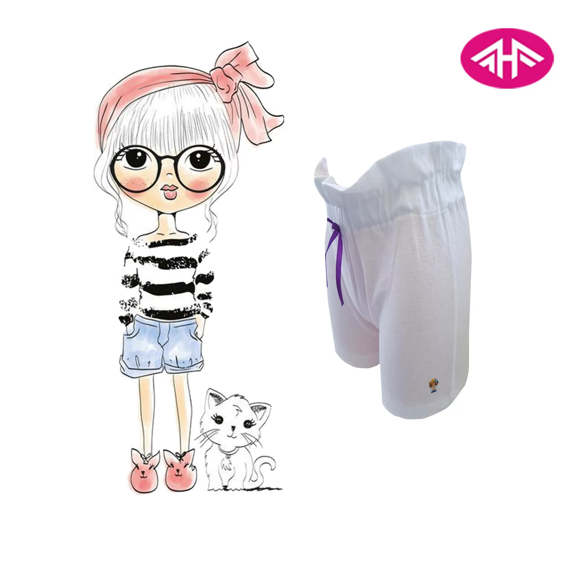 8-9 yrs AHF  Kids Girl Cotton Short Pants  - image 3