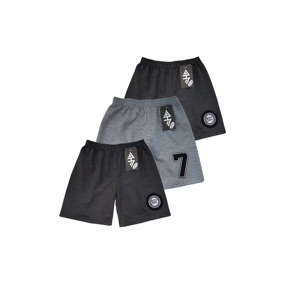 10-12years Kids Boy Short Pure Cotton Pants - Grey