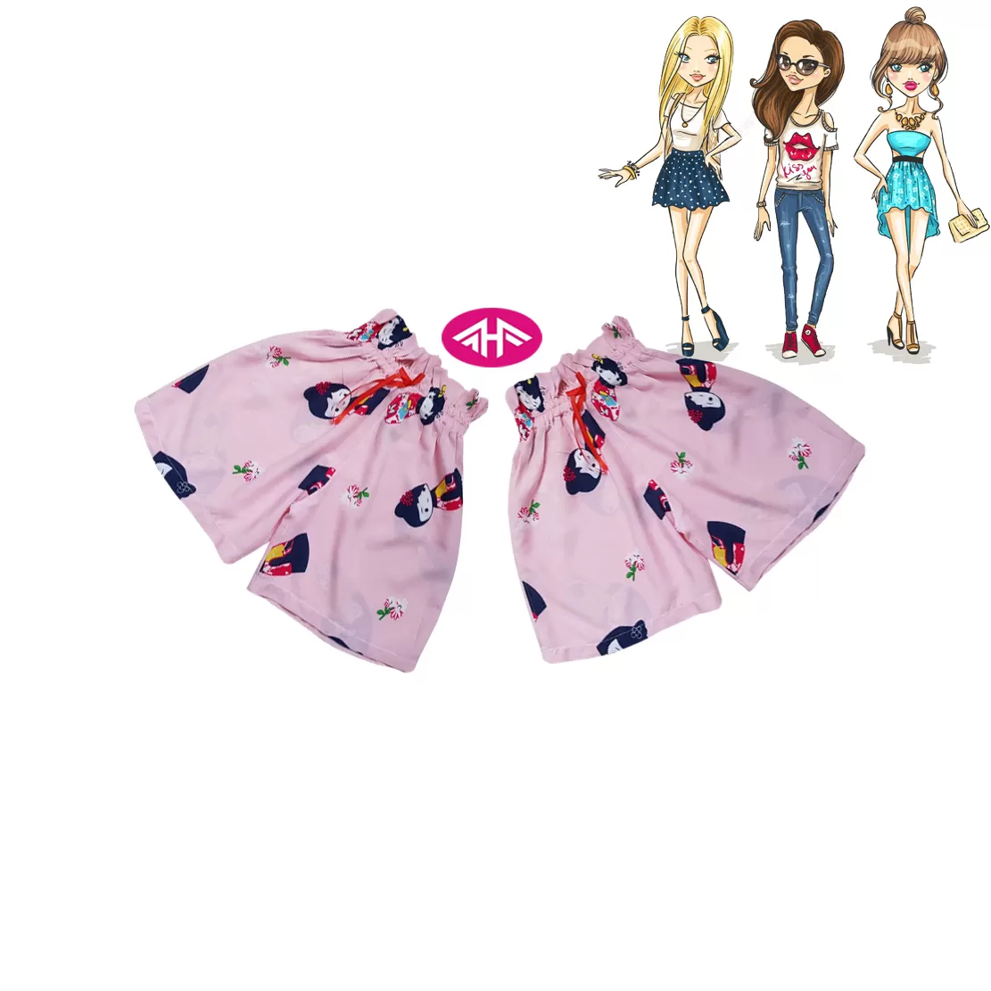 9-10 yrs AHF Kids Girl Fancy Short Pants