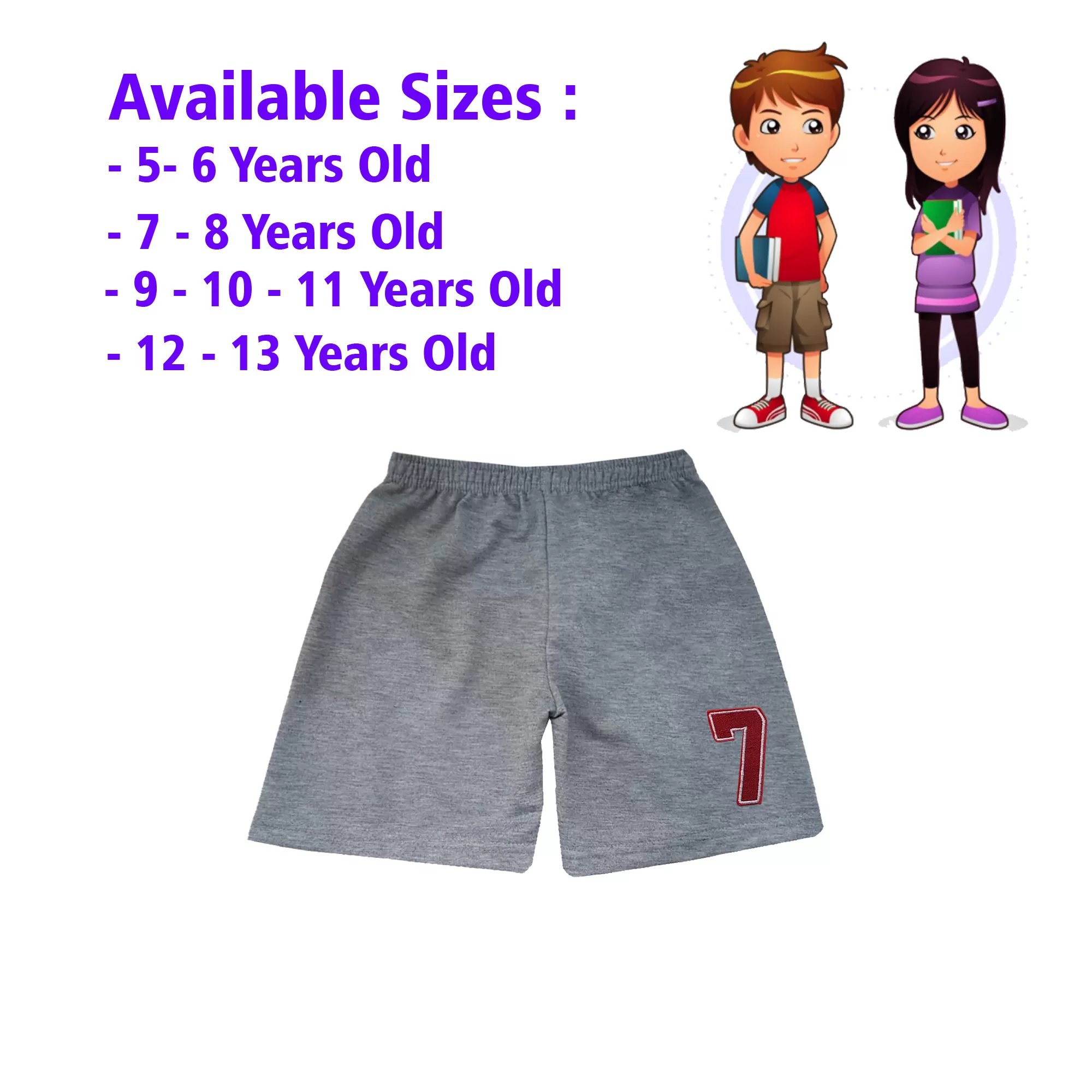 9-10 yrs Kids Boy & Girl Cotton Short Pants - 1 PACK - image 1