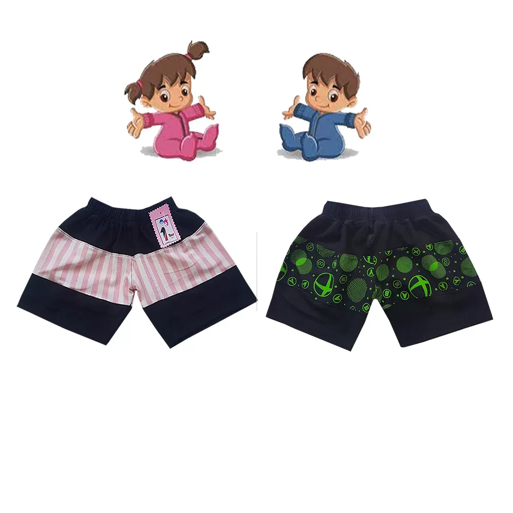 2 yrs Baby Cotton Short Pants  - 2 Pack - image 1
