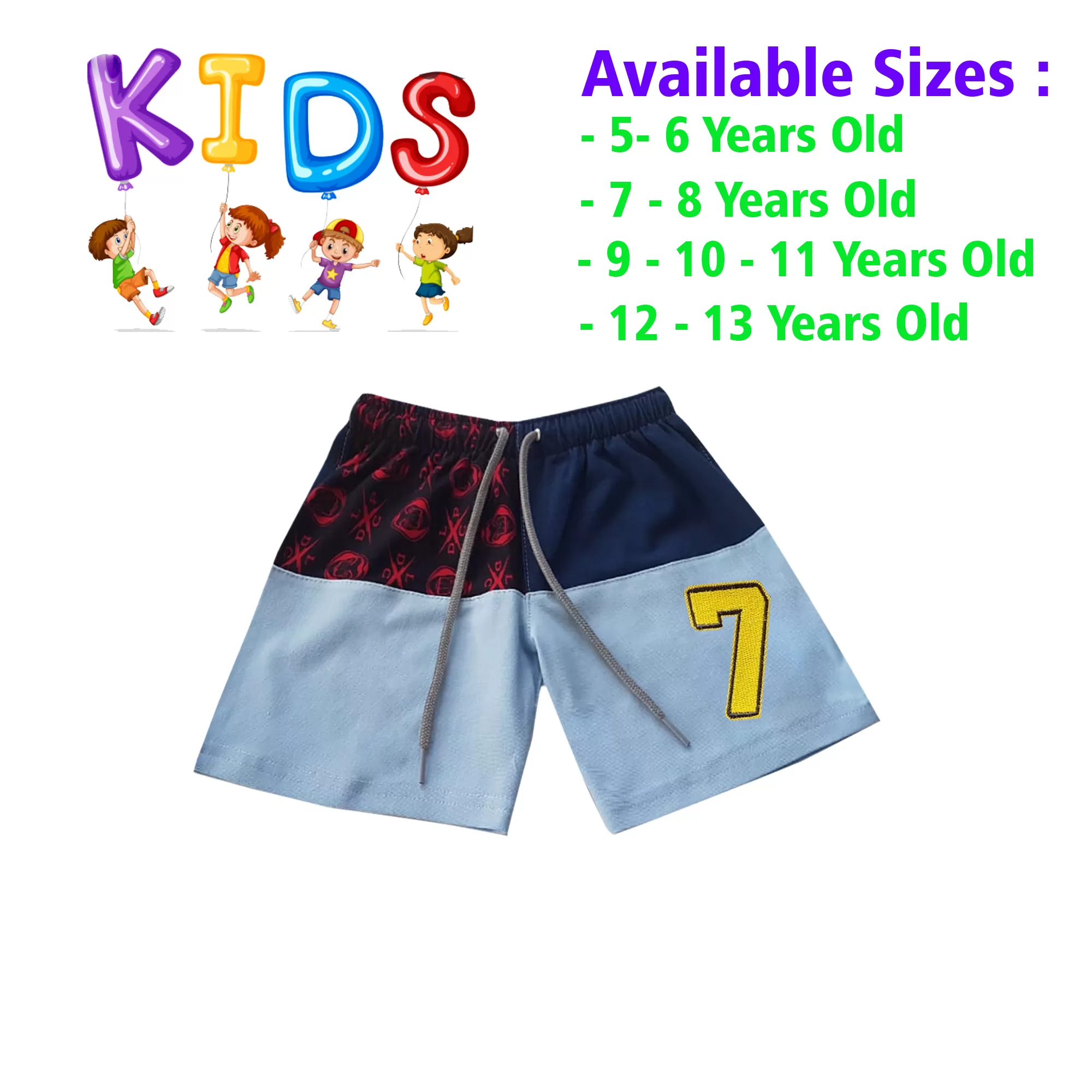 10-11 yrs Unisex Kids Boy & Girl Cotton Short  - image 1