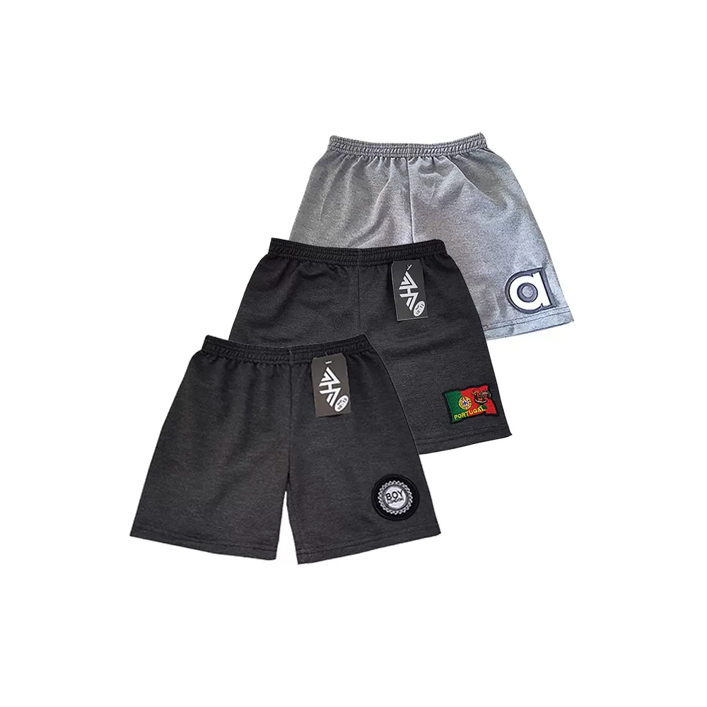11-12 yrs Kids Boy Short Pure Cotton Pants - Grey  - image 1