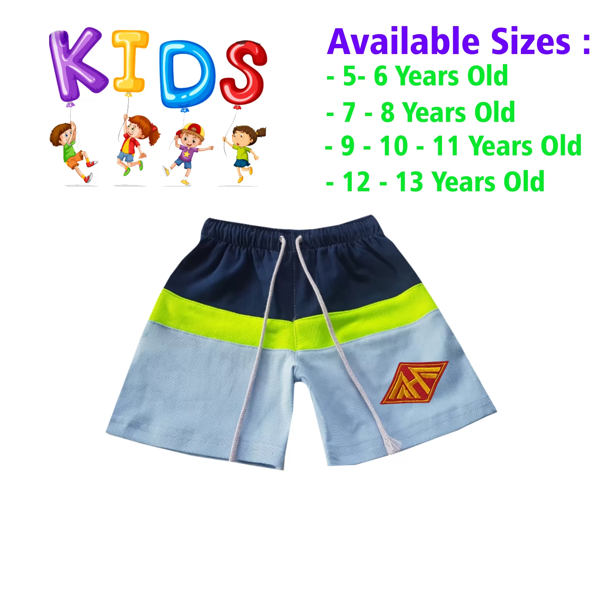 12-13 yrs Unisex Kids Boy & Girl Cotton Short - - image 1