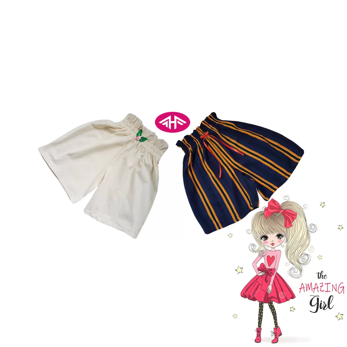 9-10 yrs AHF Kids Girl Fancy Short Pants