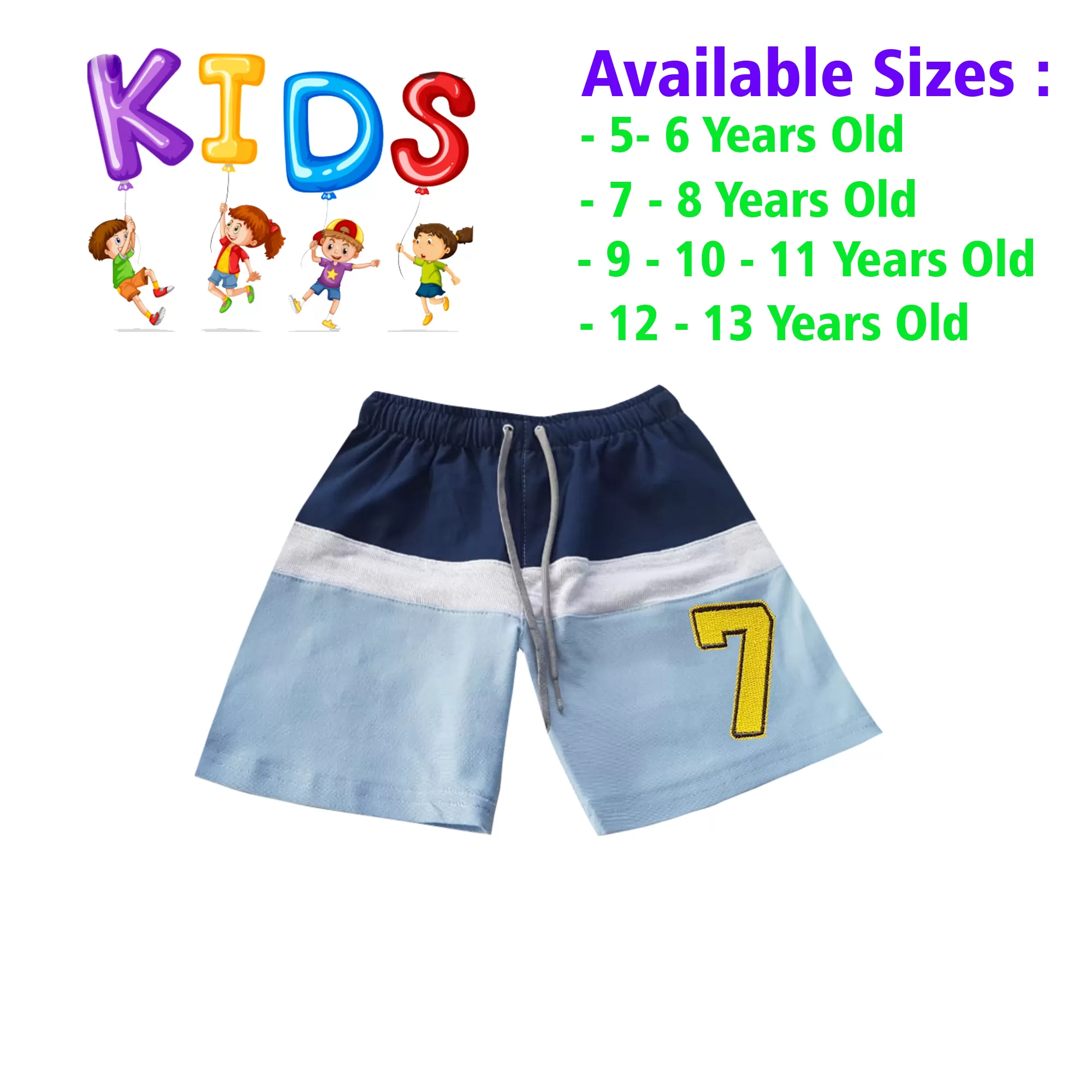 12-13 yrs Unisex Kids Boy & Girl Cotton Short - - image 1