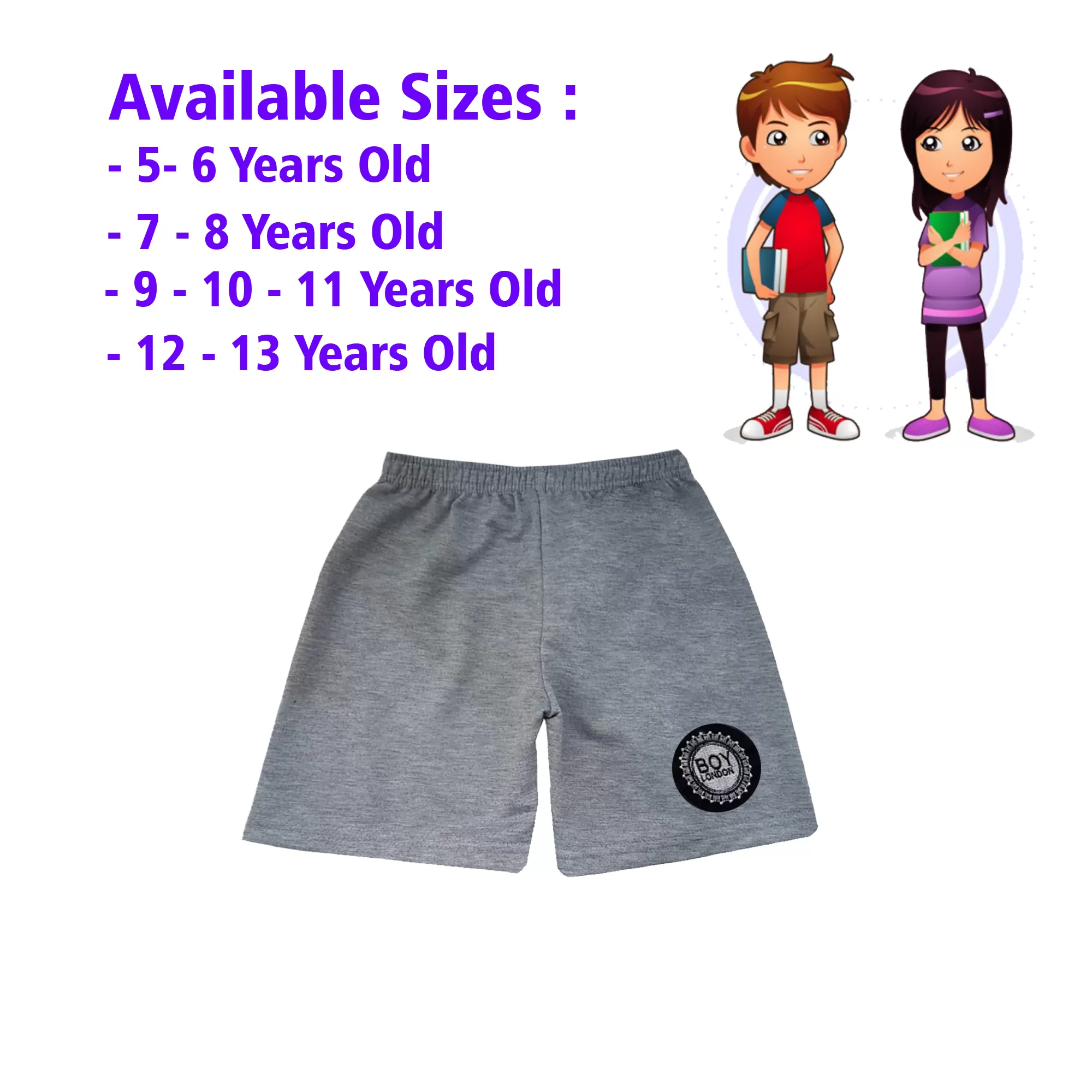 9-10 yrs Kids Boy & Girl Cotton Short Pants - 1 PACK - image 1