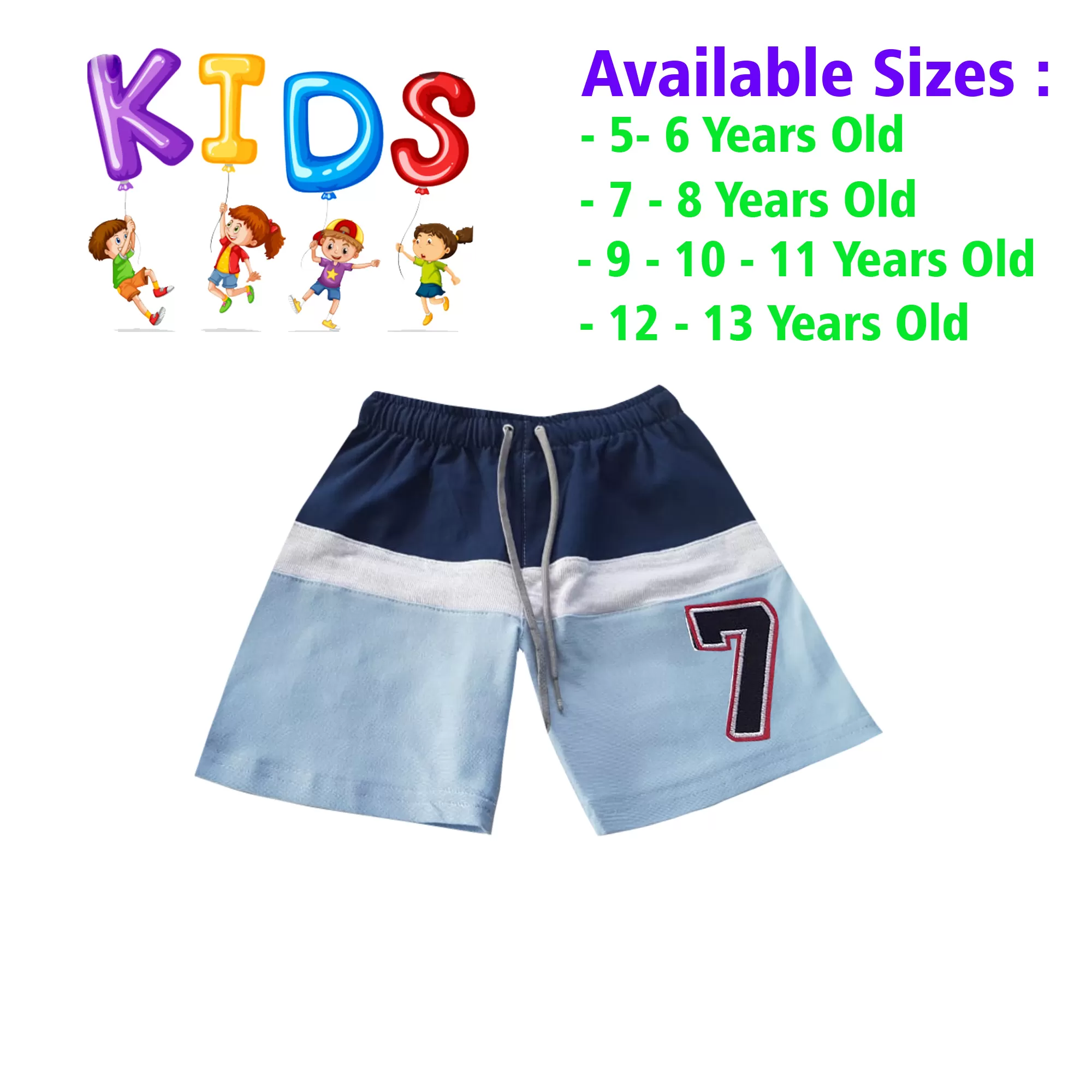10-11 yrs Unisex Kids Boy & Girl Cotton Short  - image 1