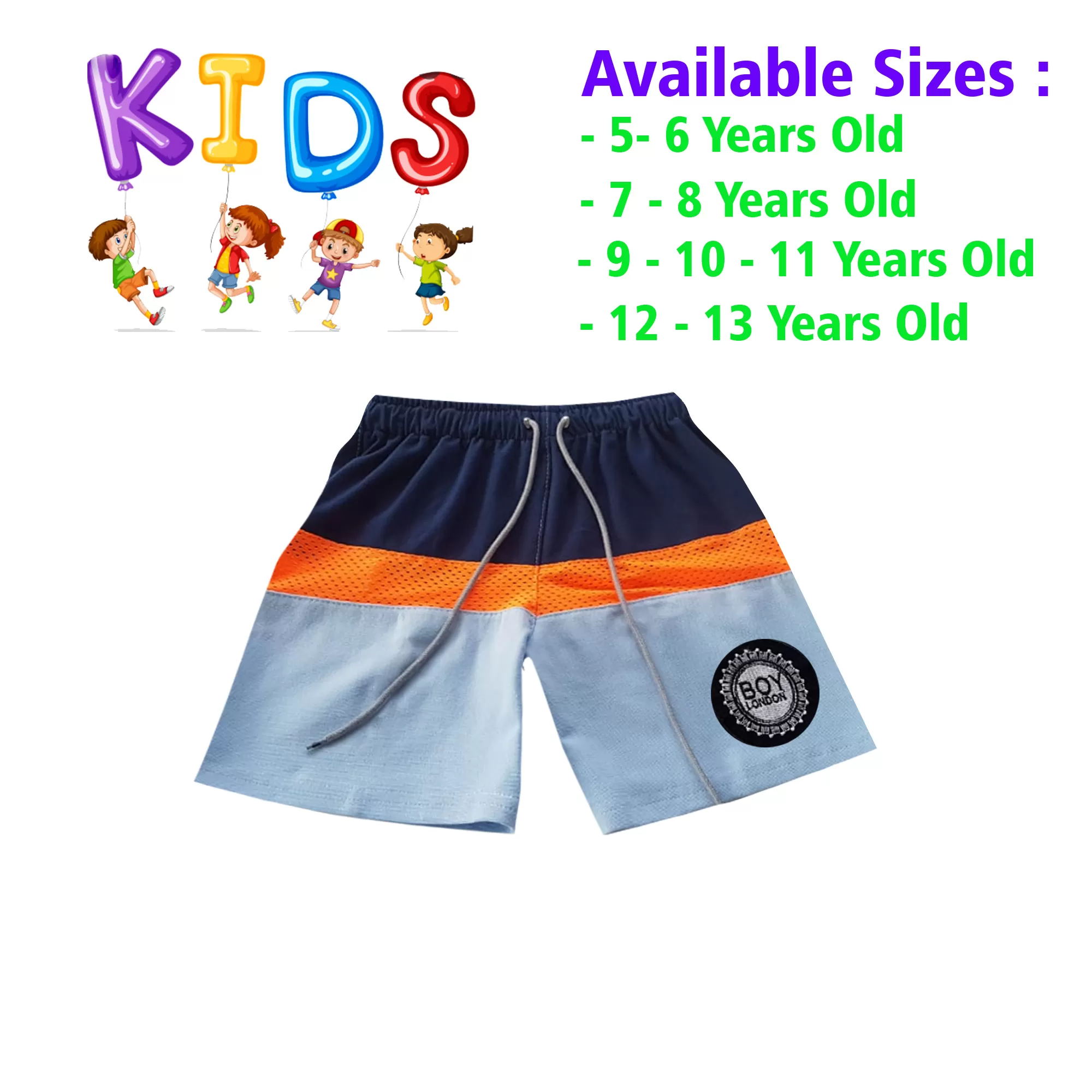 10-11 yrs Unisex Kids Boy & Girl Cotton Short  - image 1