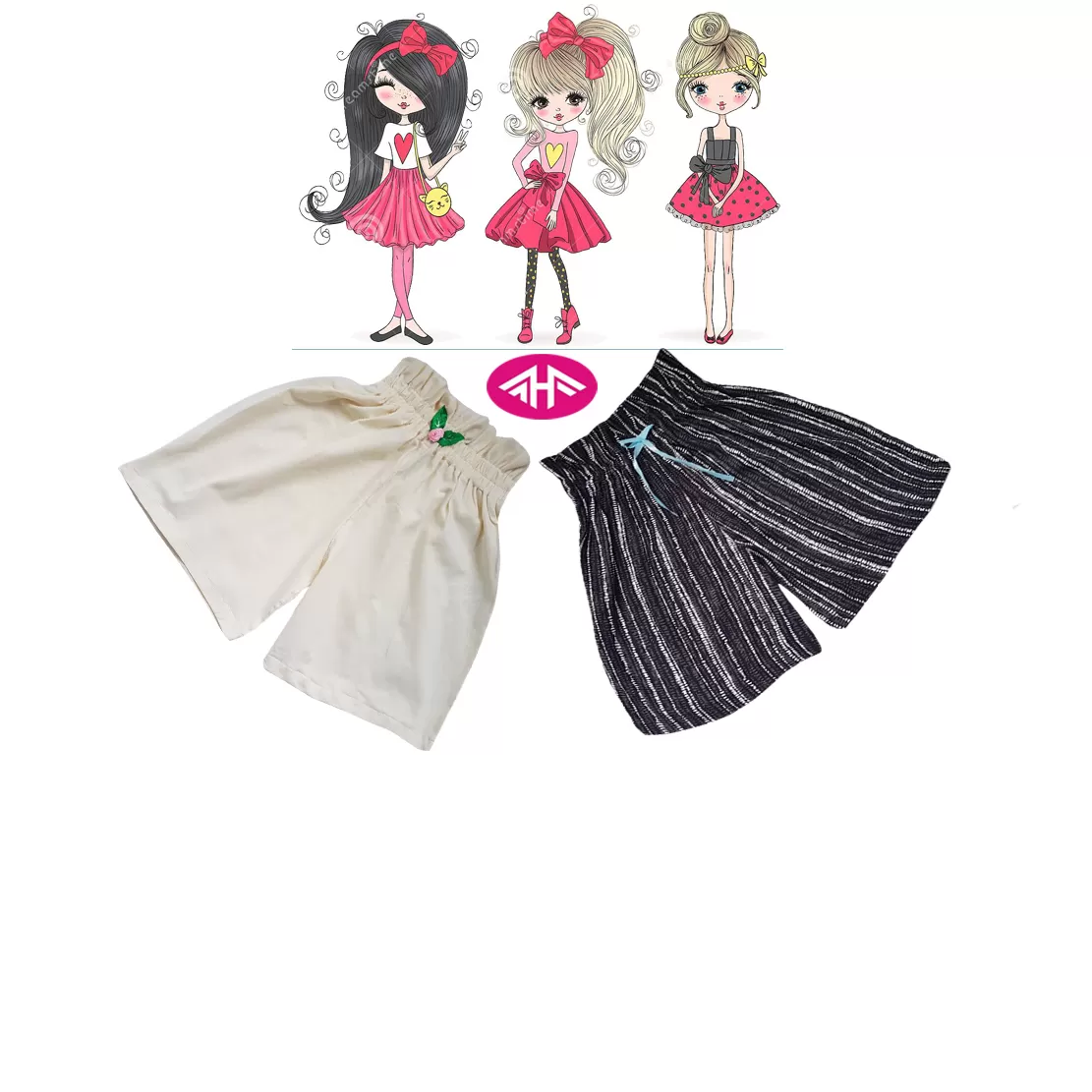 9-10 yrs AHF  Kids Girl Fancy Short Pants  - image 1