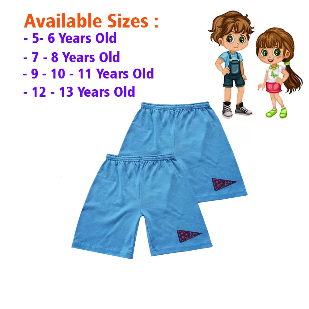 7-8 yrs Unisex Kids Boy & Girl Cotton Short - 2 PACK - image 1