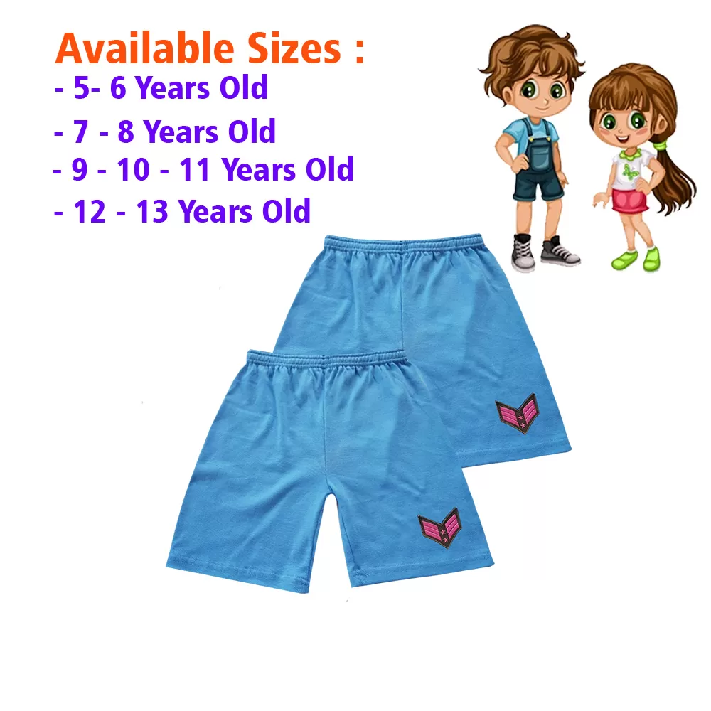 7-8 yrs Unisex Kids Boy & Girl Cotton Short - 2 PACK - image 1