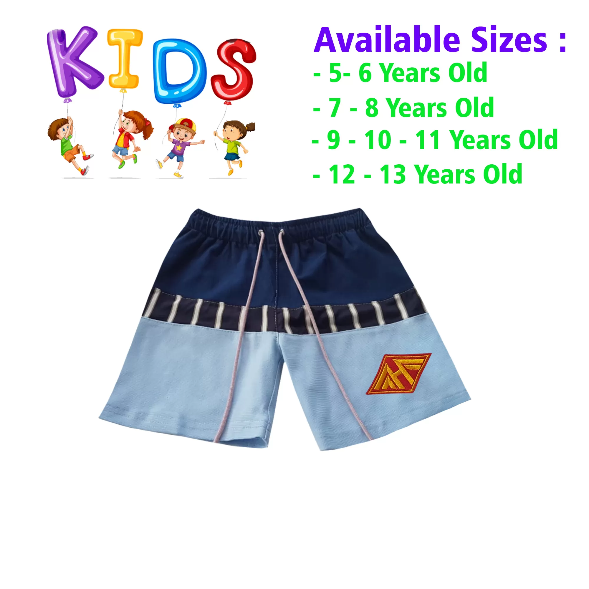 12-13 yrs Unisex Kids Boy & Girl Cotton Short - - image 1