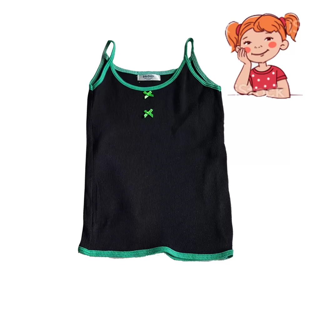 4-5 yrs Kids Girl Cotton Vest Top For Size 4