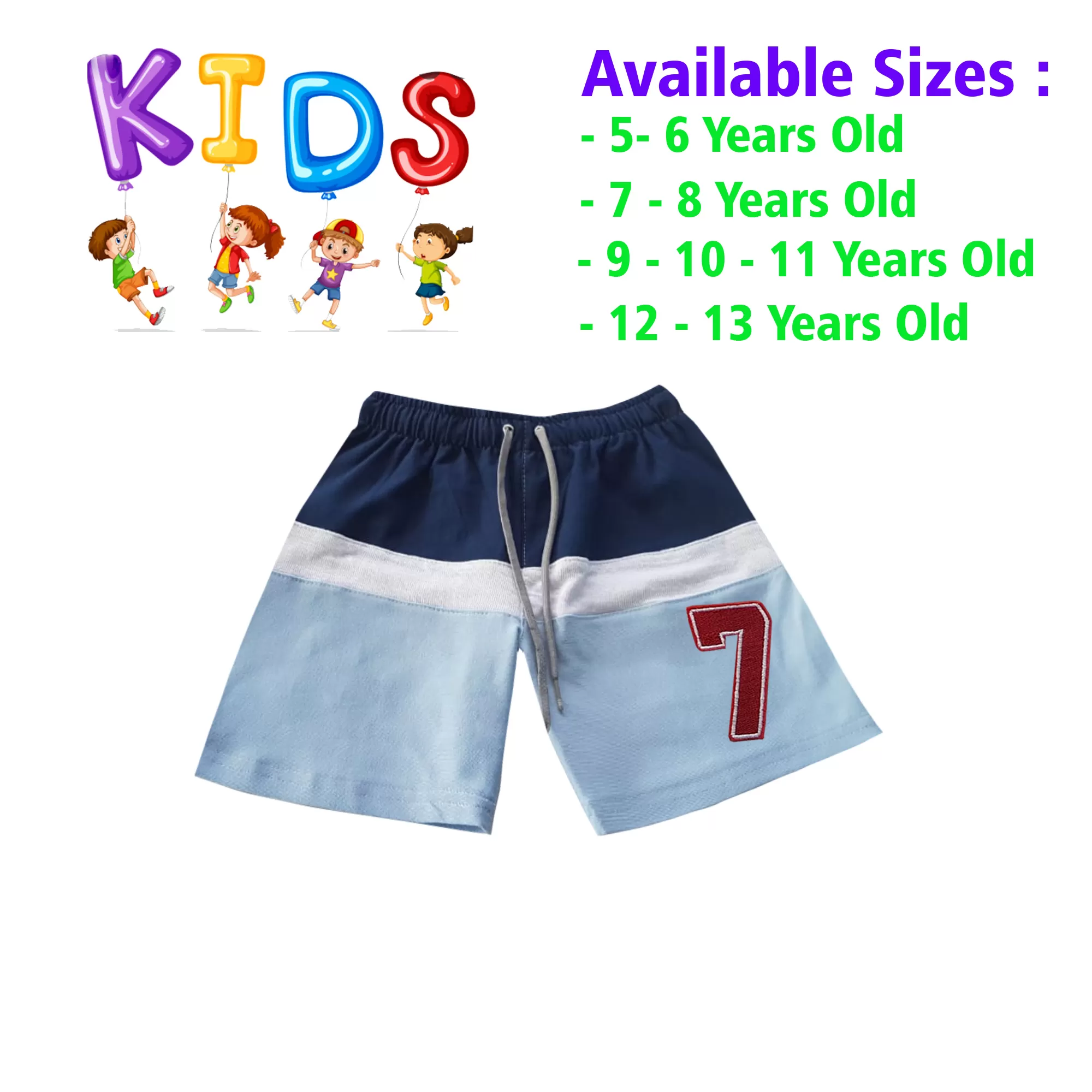10-11 yrs Unisex Kids Boy & Girl Cotton Short  - image 1