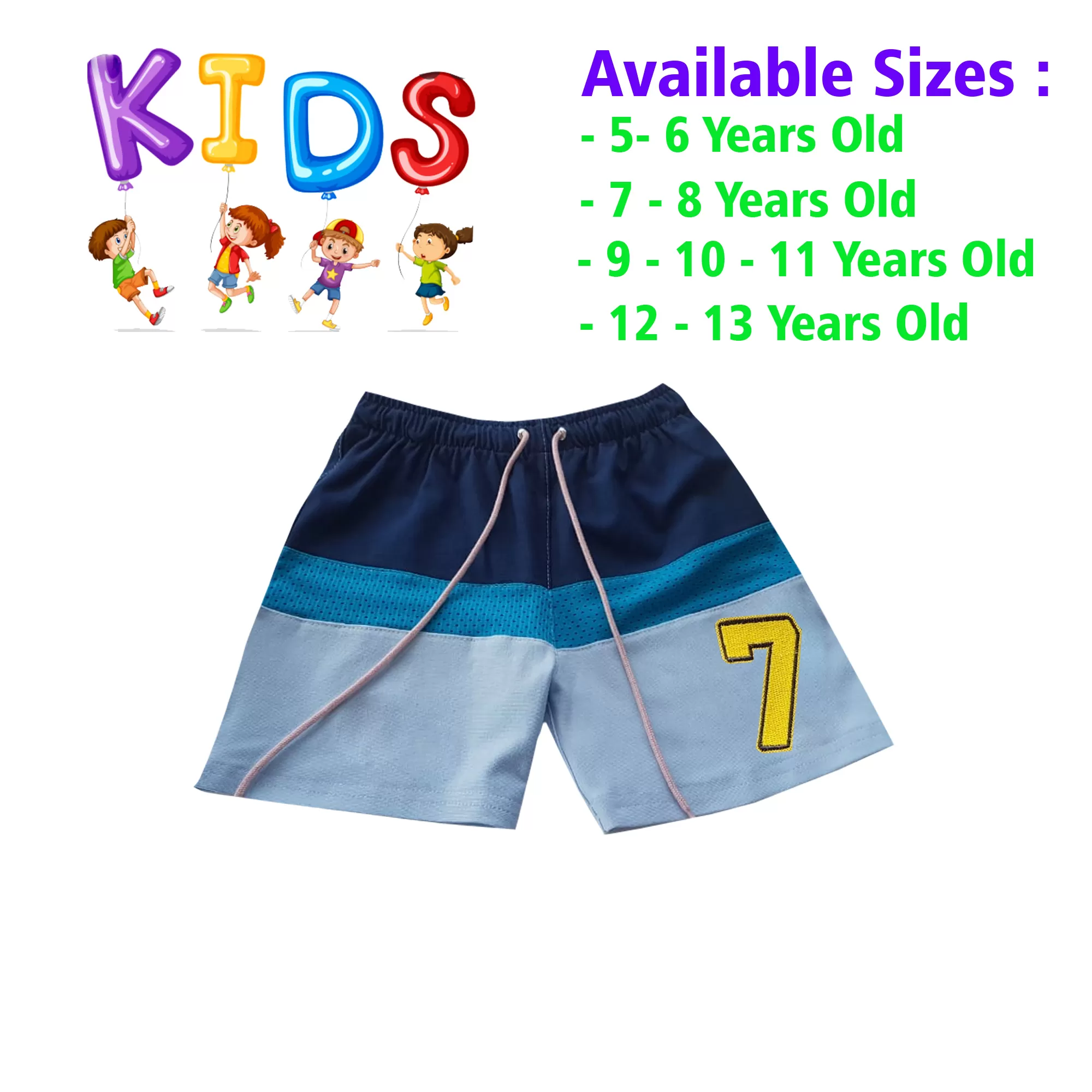 10-11 yrs Unisex Kids Boy & Girl Cotton Short  - image 1