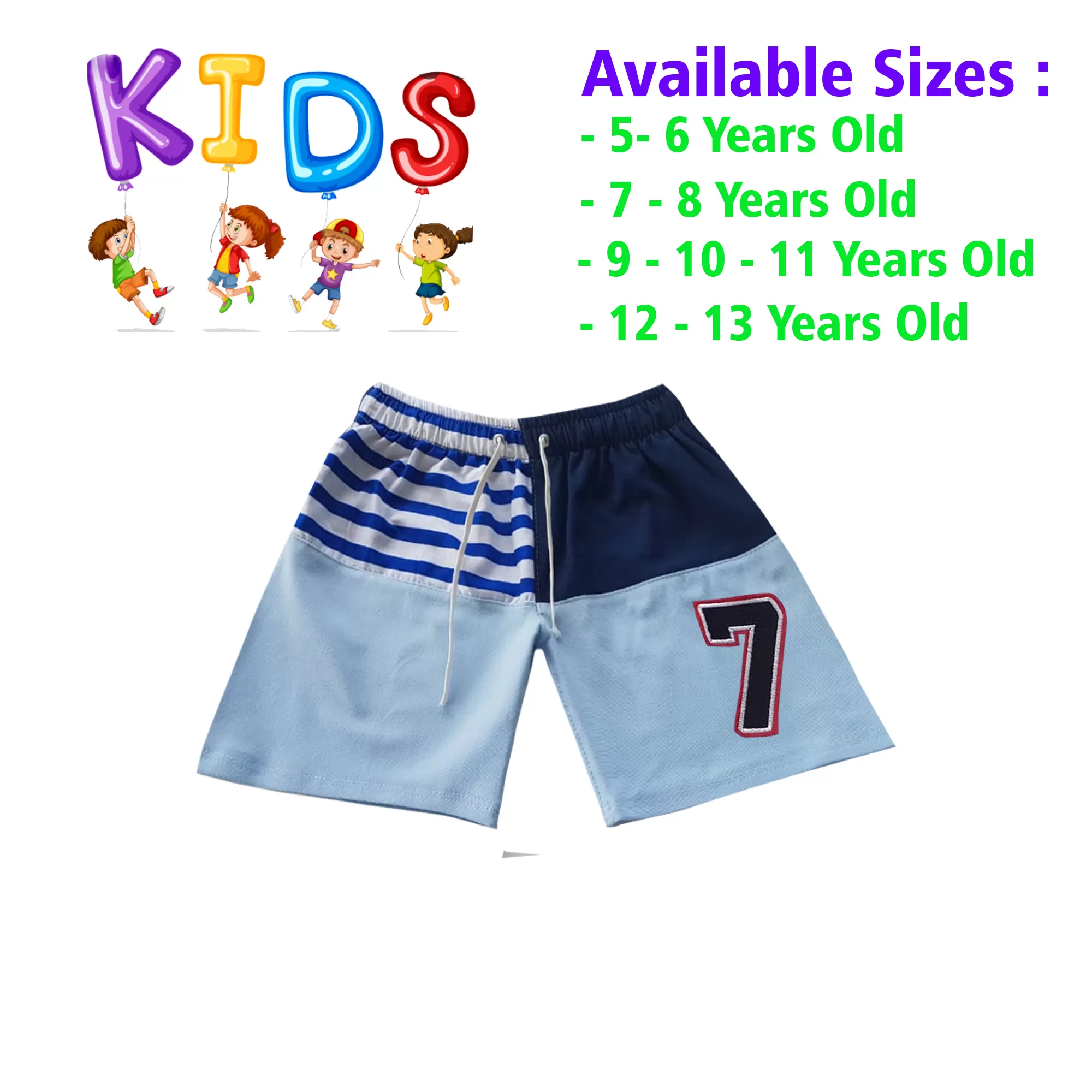 12-13 yrs Unisex Kids Boy & Girl Cotton Short - - image 1