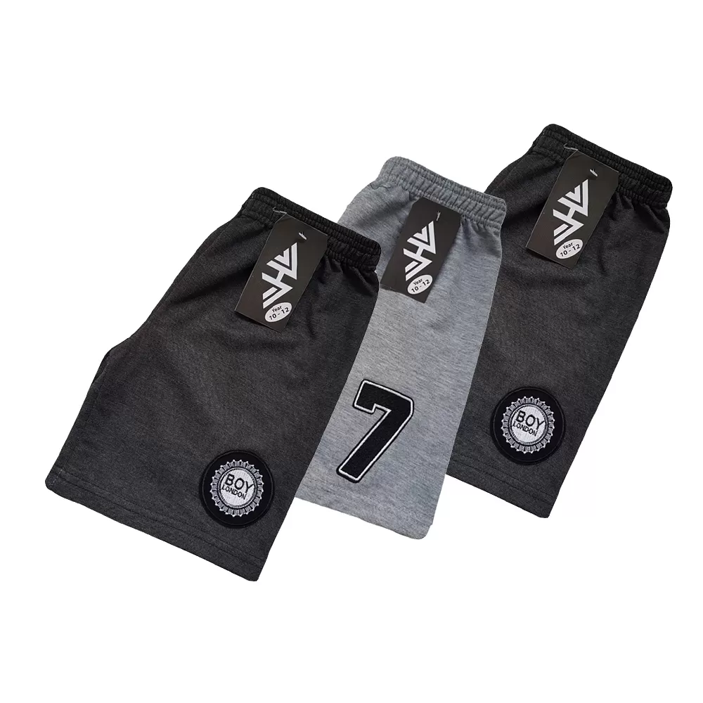 10-12years Kids Boy Short Pure Cotton Pants - Grey  - image 3