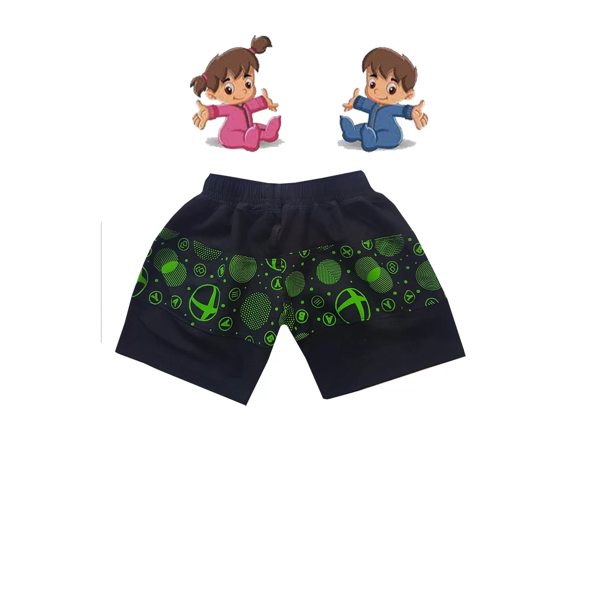 1-2 yrs Baby Cotton Short Pants  - 1 Pack - image 1