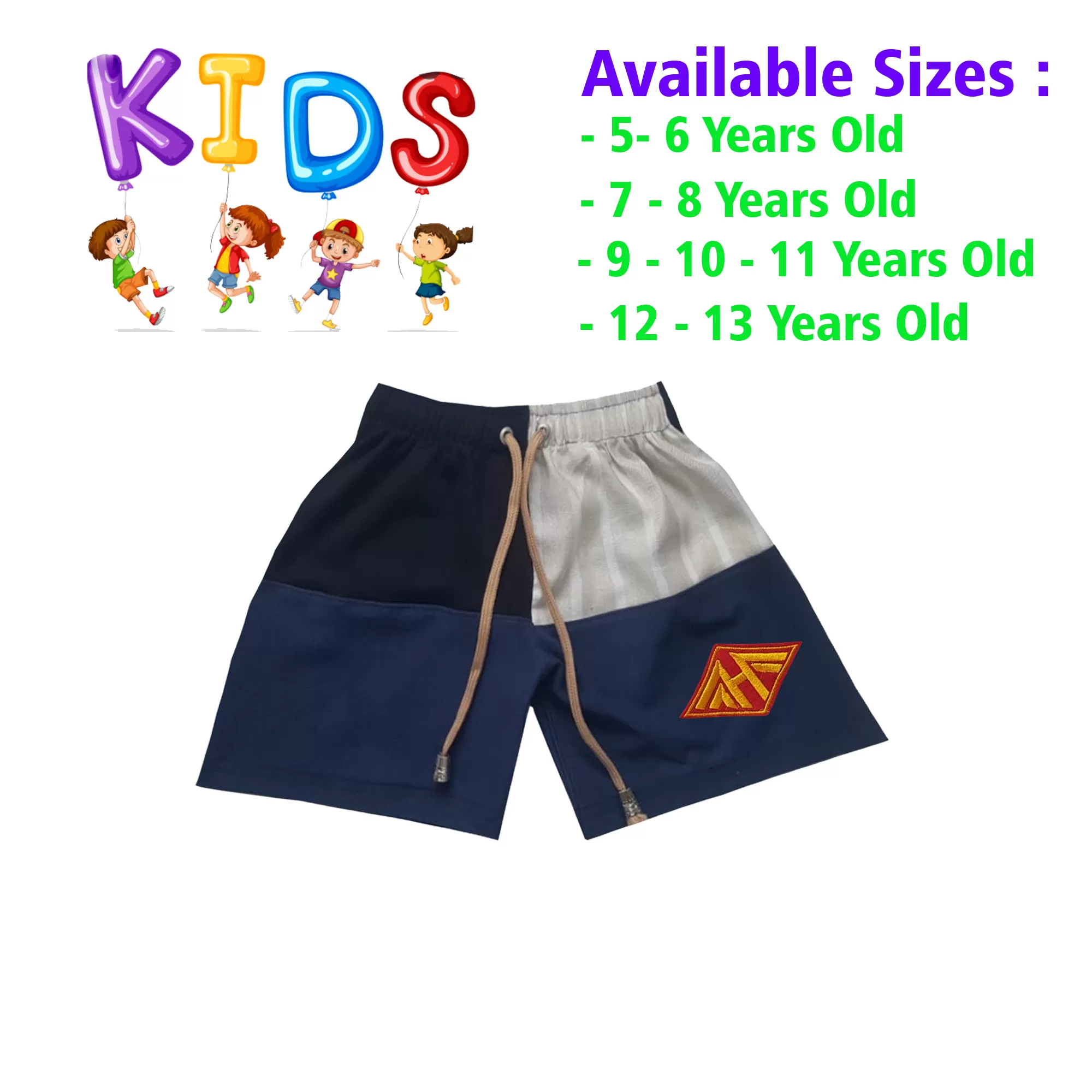 7-8 yrs Unisex Kids Boy & Girl Cotton Short - 1 PACK - image 1