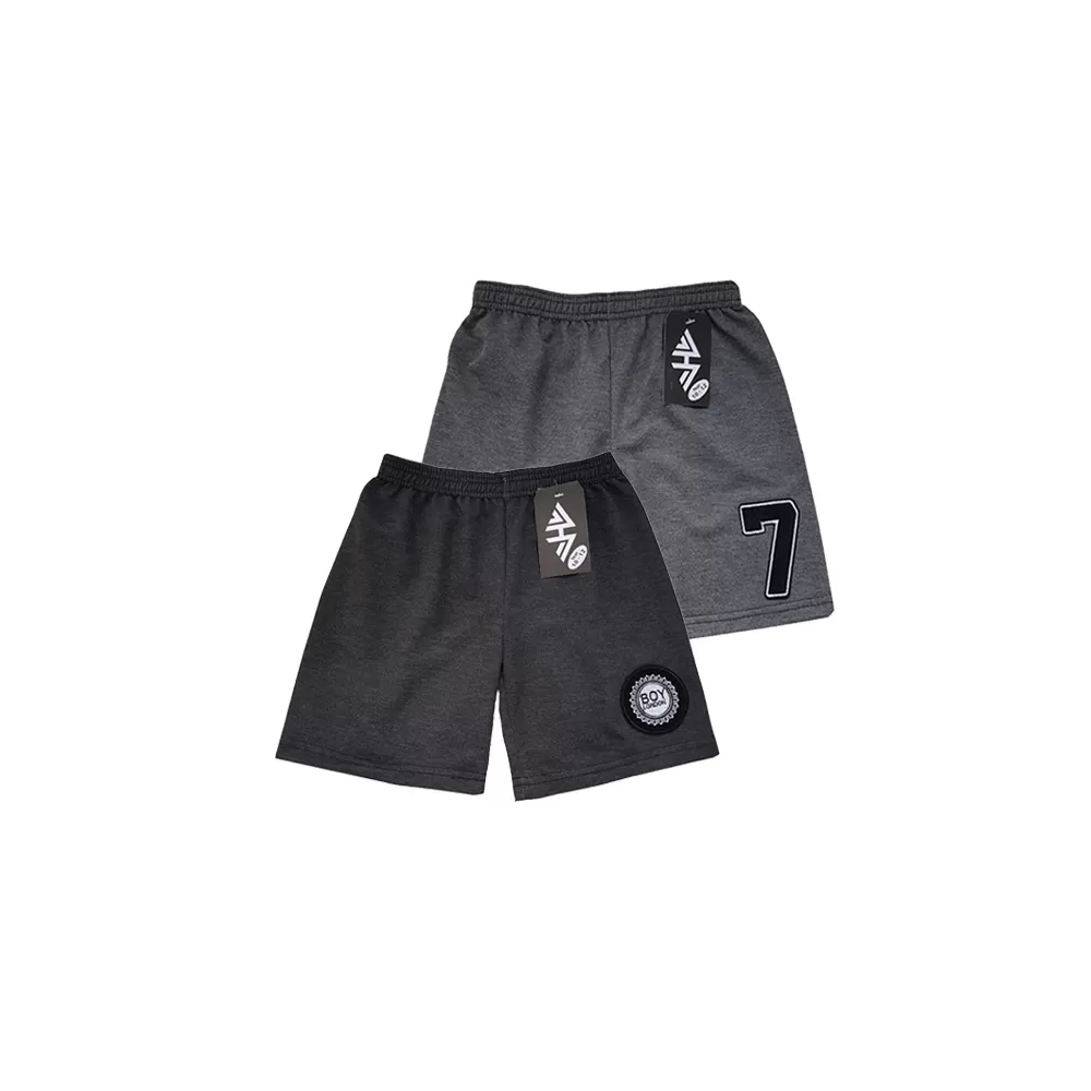 10-12years Kids Boy Short Pure Cotton Pants - Grey