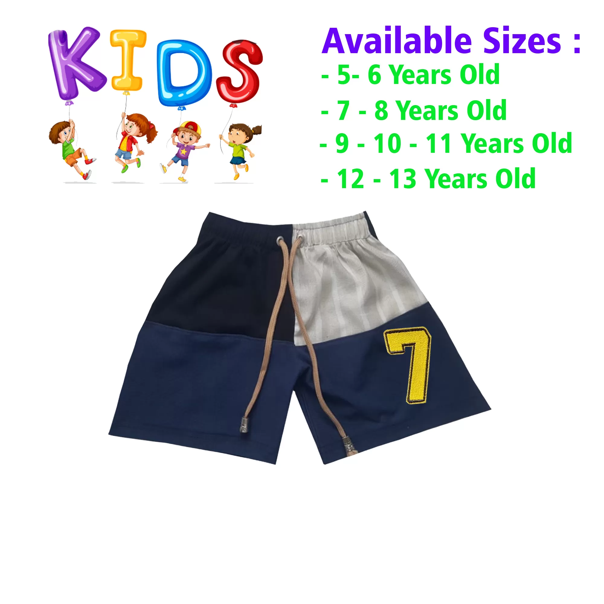 12-13 yrs Unisex Kids Boy & Girl Cotton Short - - image 1