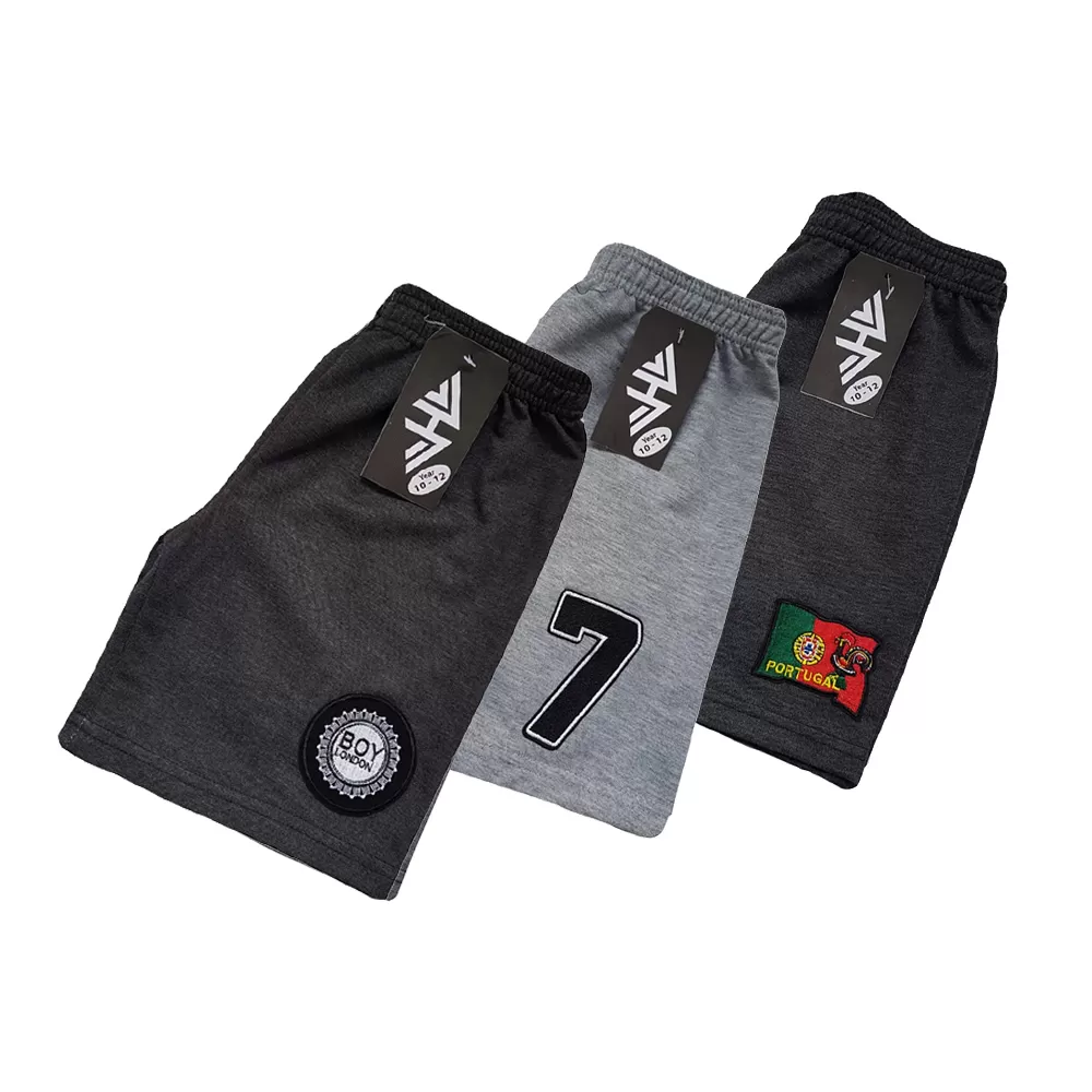 10-12years Kids Boy Short Pure Cotton Pants - Grey  - image 3