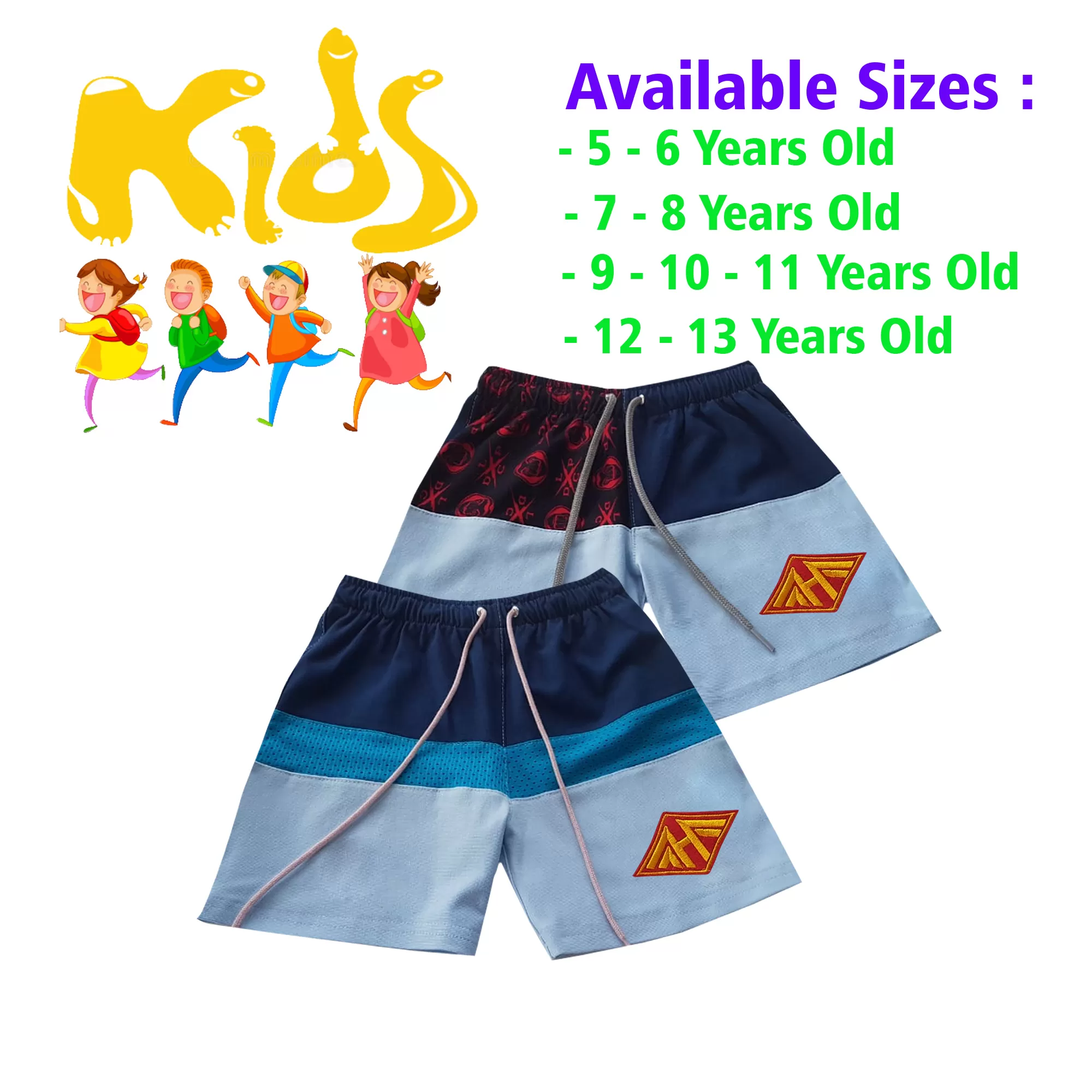 12-13 yrs Unisex Kids Boy & Girl Cotton Short - 2Pcs - image 1