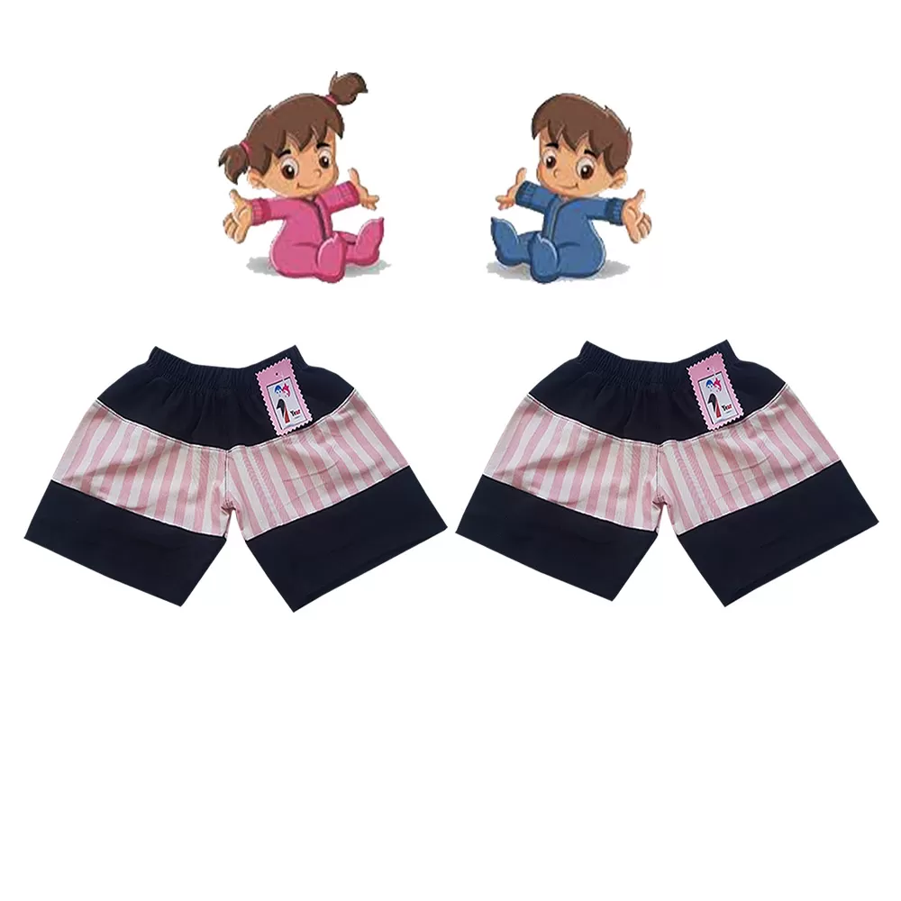 2 yrs Baby Cotton Short Pants  - 2 Pack - image 1