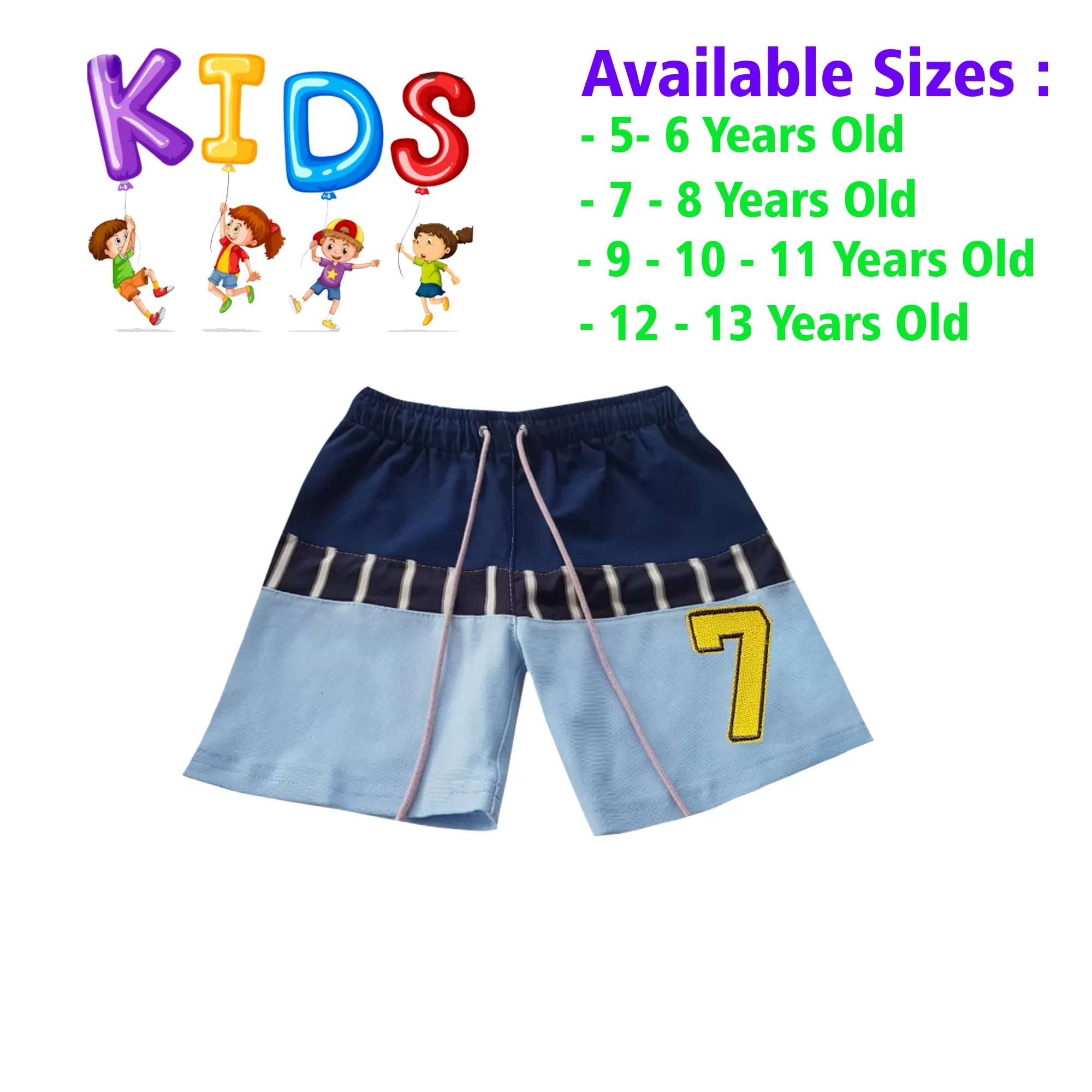 10-11 yrs Unisex Kids Boy & Girl Cotton Short  - image 1
