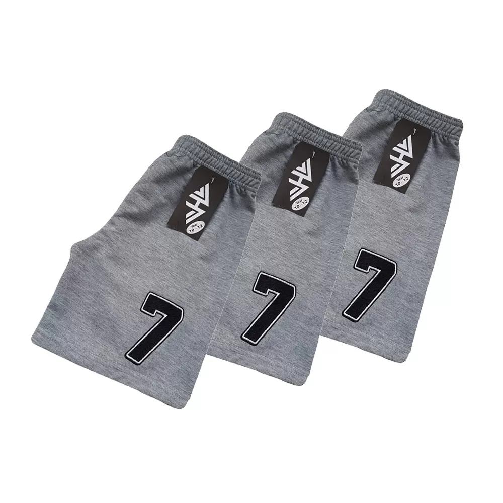 10-12years Kids Boy Short Pure Cotton  - Light Grey  - image 3