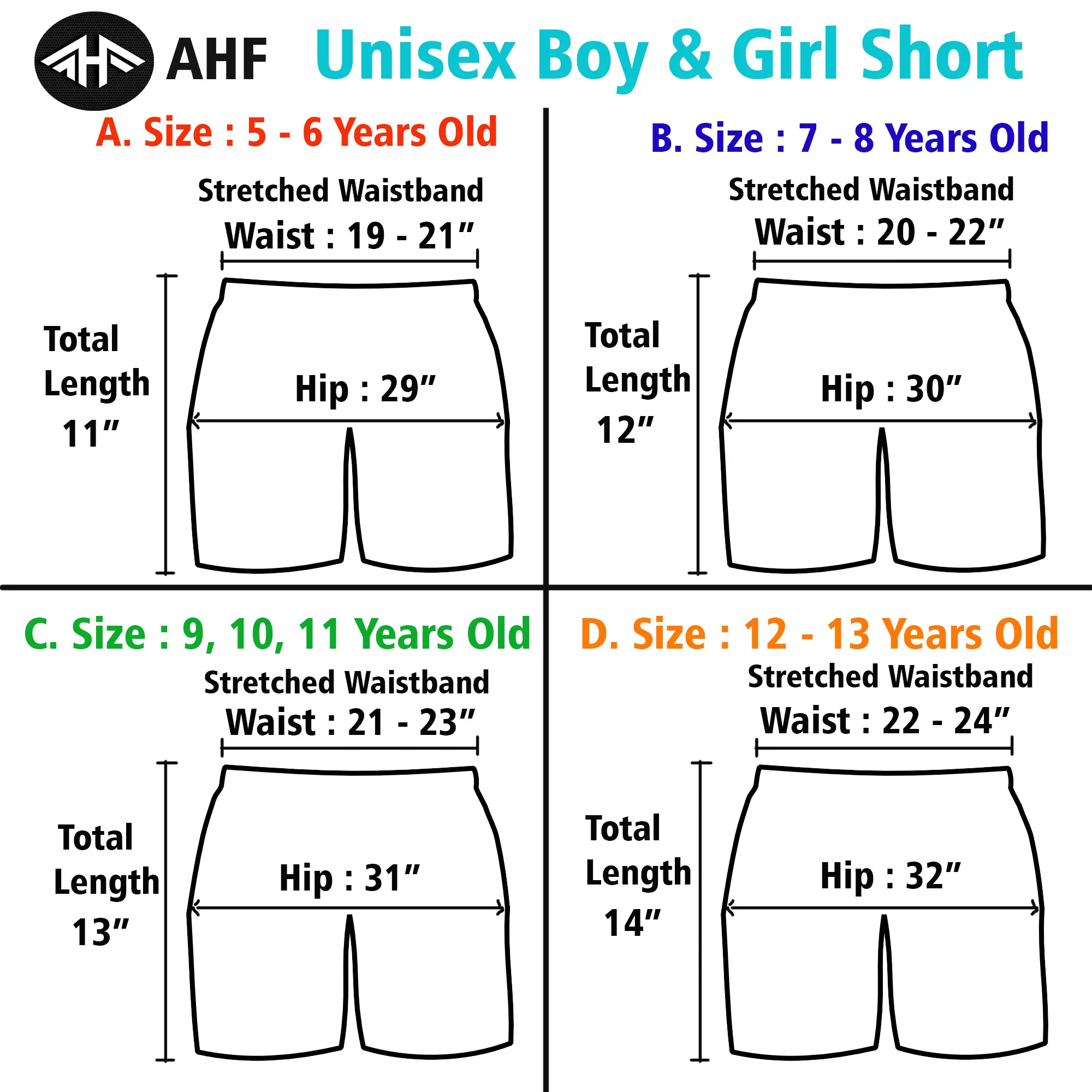 12-13 yrs Unisex Kids Boy & Girl Cotton Short - - image 2