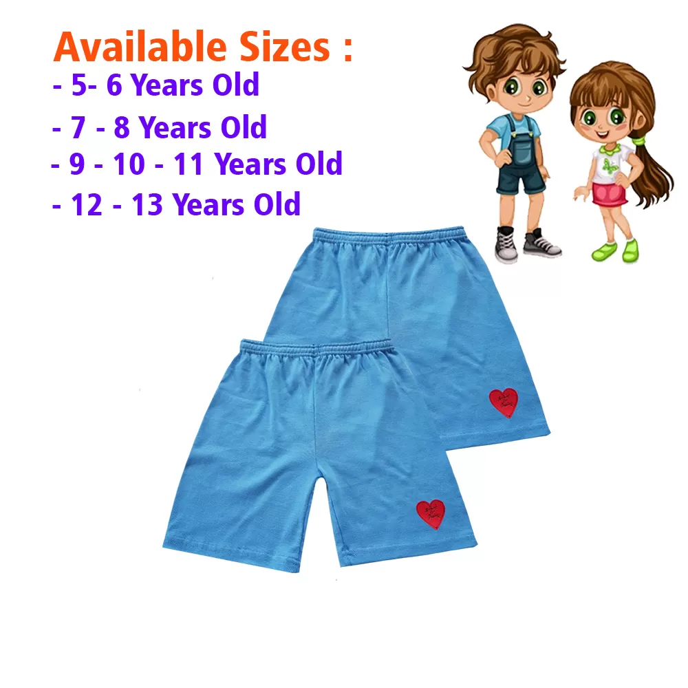 5-6 yrs Unisex Kids Boy & Girl Cotton Short - 2 PACK - image 1