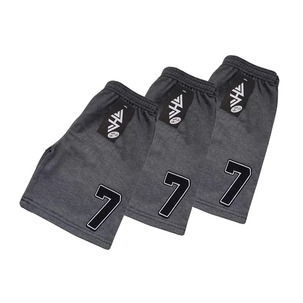 10-12years Kids Boy Short Pure Cotton Pants - Grey  - image 3