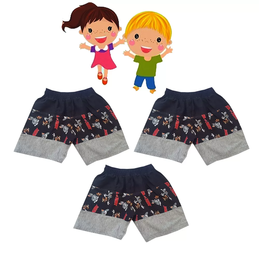 3 yrs Little Kids Boy & Girl Cotton Short  - 3 Pack - image 1