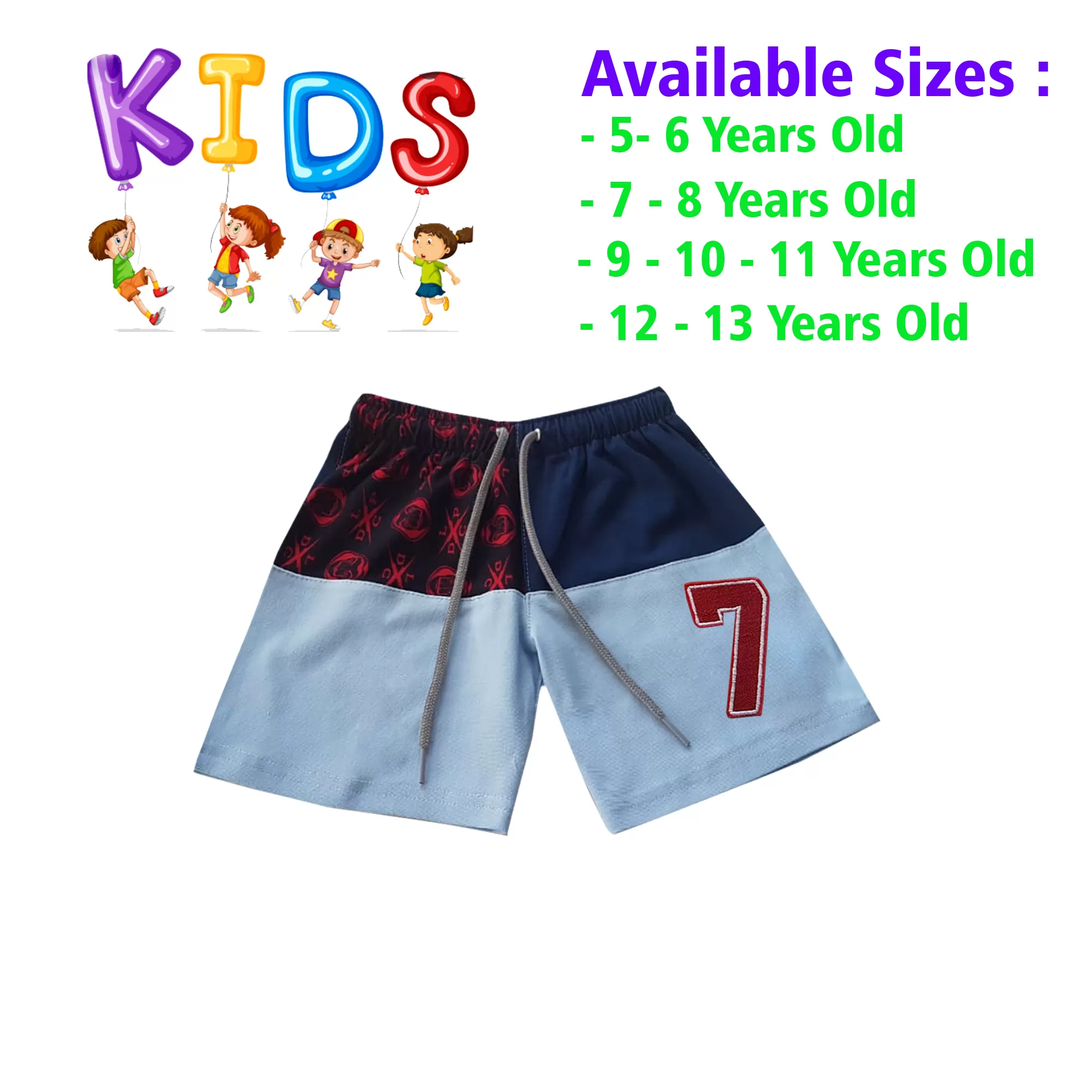 12-13 yrs Unisex Kids Boy & Girl Cotton Short - - image 1