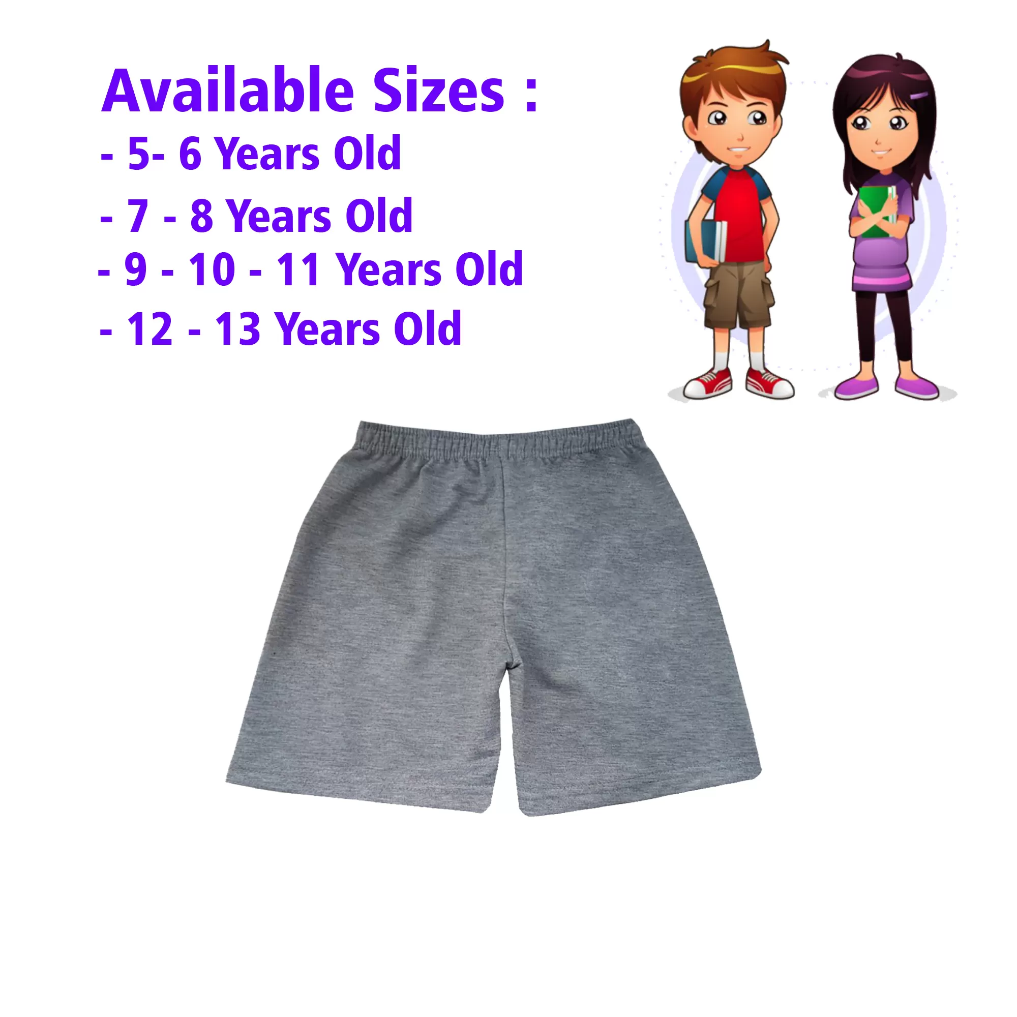 9-10 yrs Kids Boy & Girl Cotton Short Pants - 1 PACK - image 1