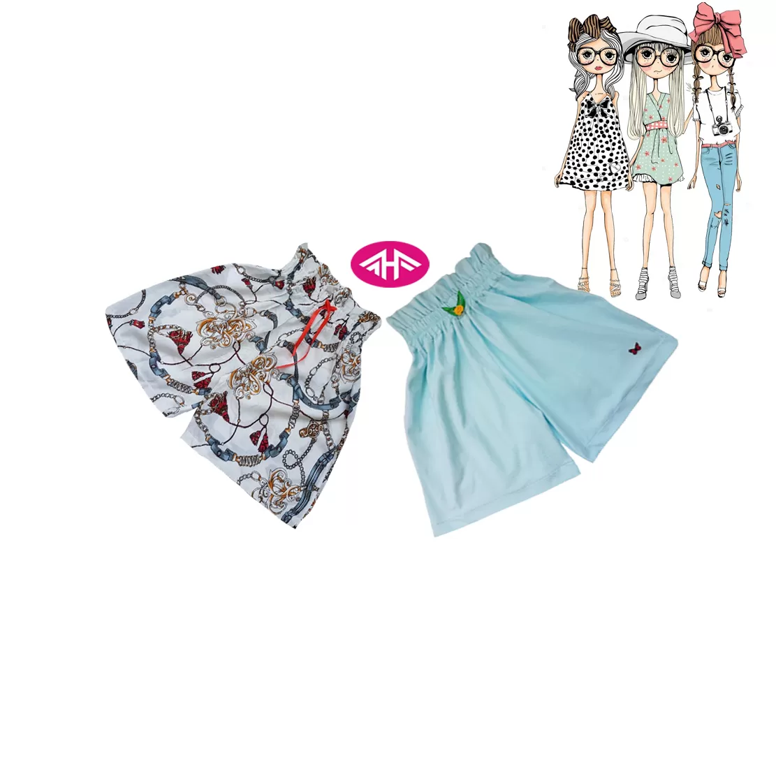 9-10 yrs AHF  Kids Girl Fancy Short Pants  - image 1