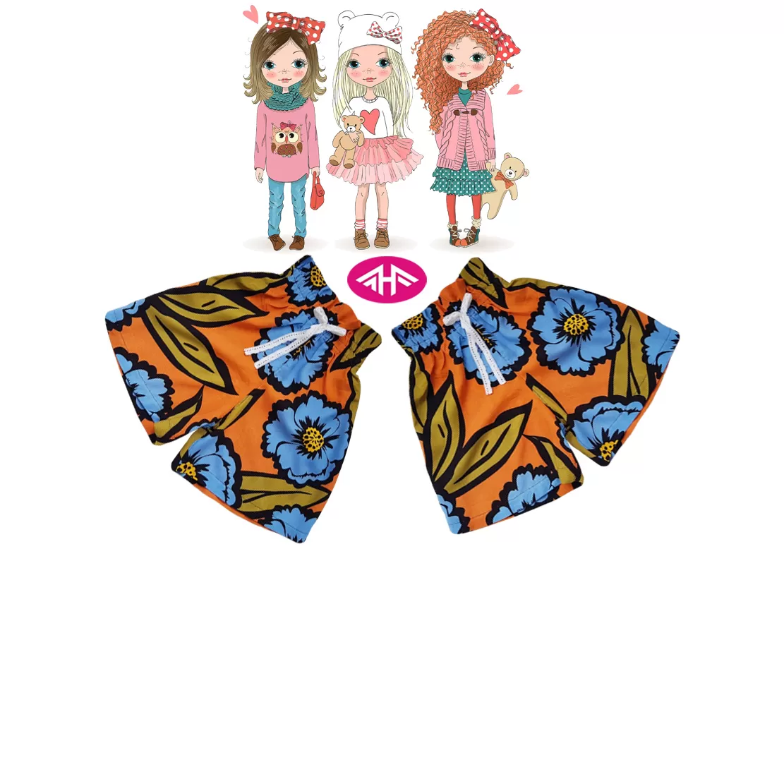 9-10 yrs AHF  Kids Girl Fancy Short Pants  - image 1