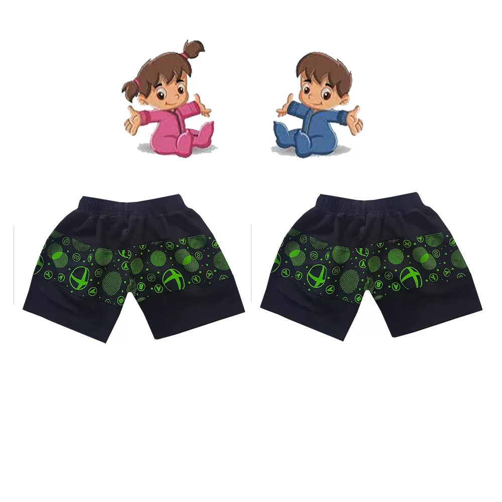 1-2 yrs Baby Cotton Short Pants  - 2 Pack - image 1