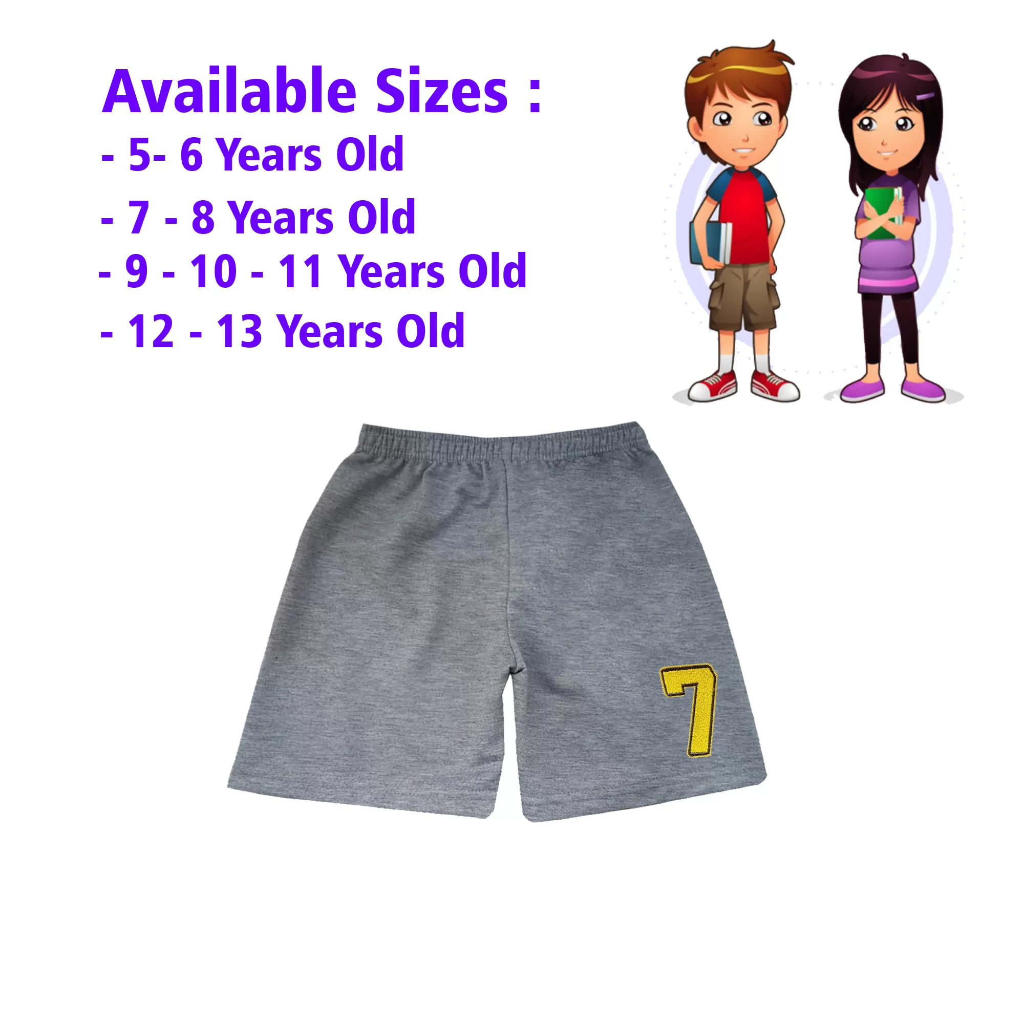 9-10 yrs Kids Boy & Girl Cotton Short Pants - 1 PACK - image 1