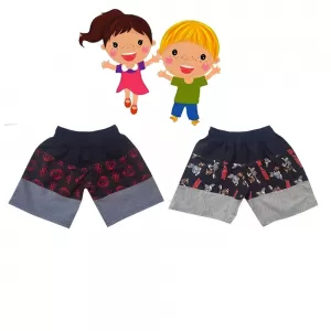 3 yrs Little Kids Boy & Girl Cotton Short  - 2 Pack