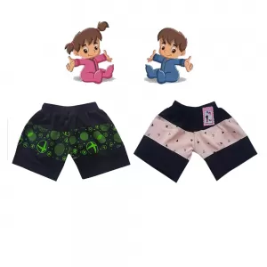 2 yrs Baby Cotton Short Pants  - 2 Pack