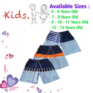 12-13 yrs Unisex Kids Boy & Girl Cotton Short - 3PCs